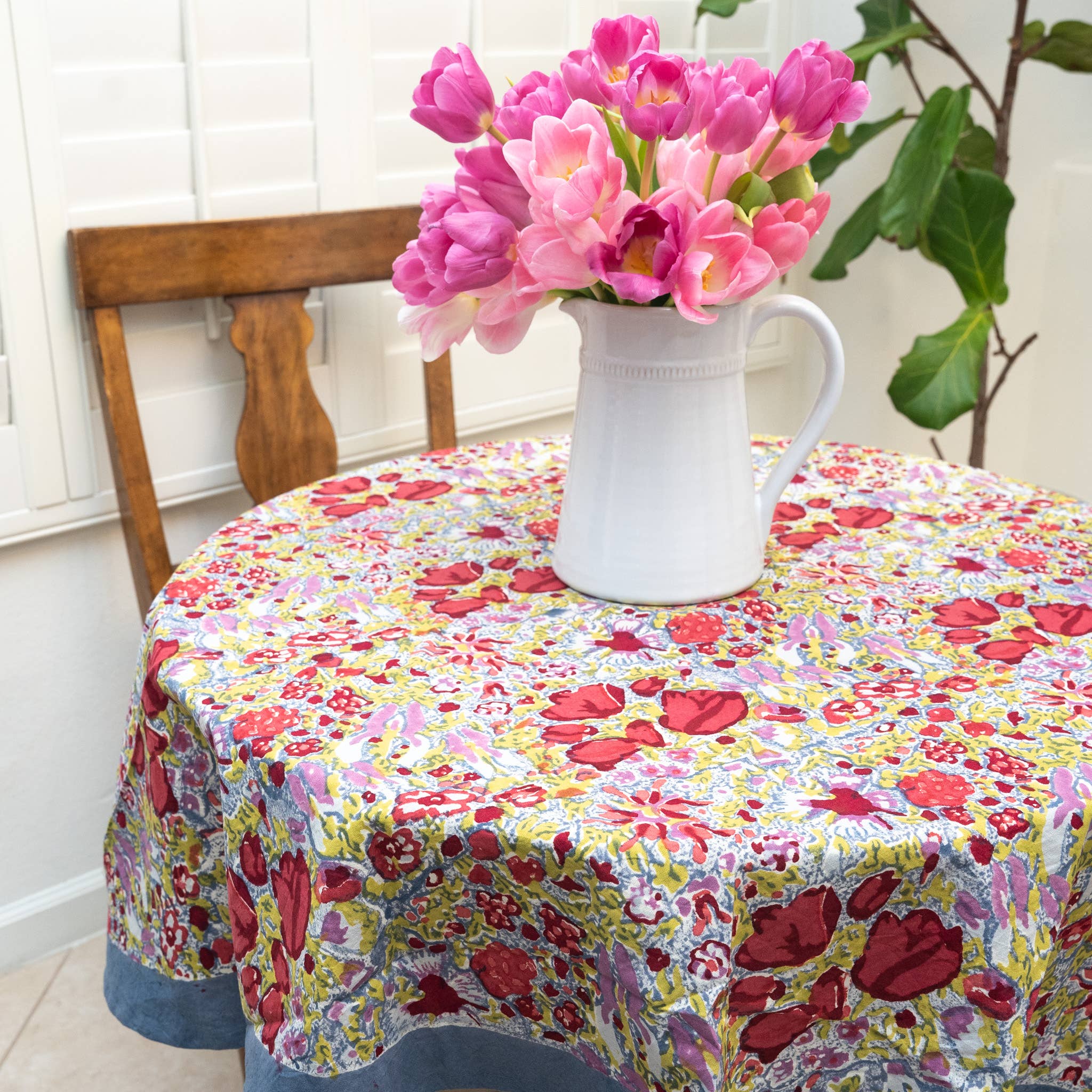 Jardin Red & Grey | French Tablecloths - Image 14
