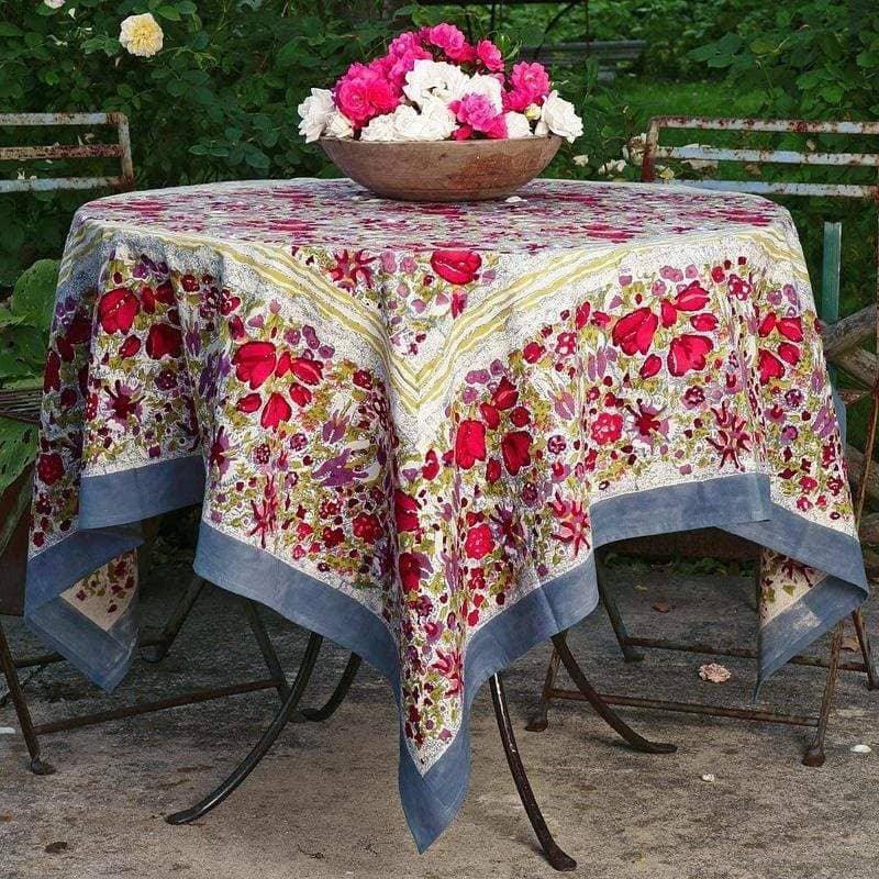 Jardin Red & Grey | French Tablecloths - Image 2