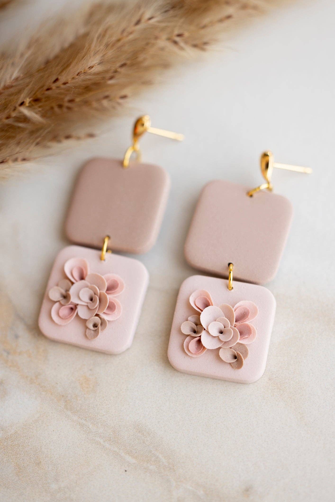 Neutral Floral Squares - Image 4