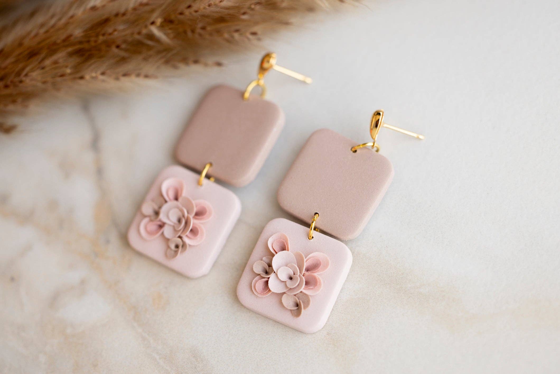 Neutral Floral Squares - Image 5