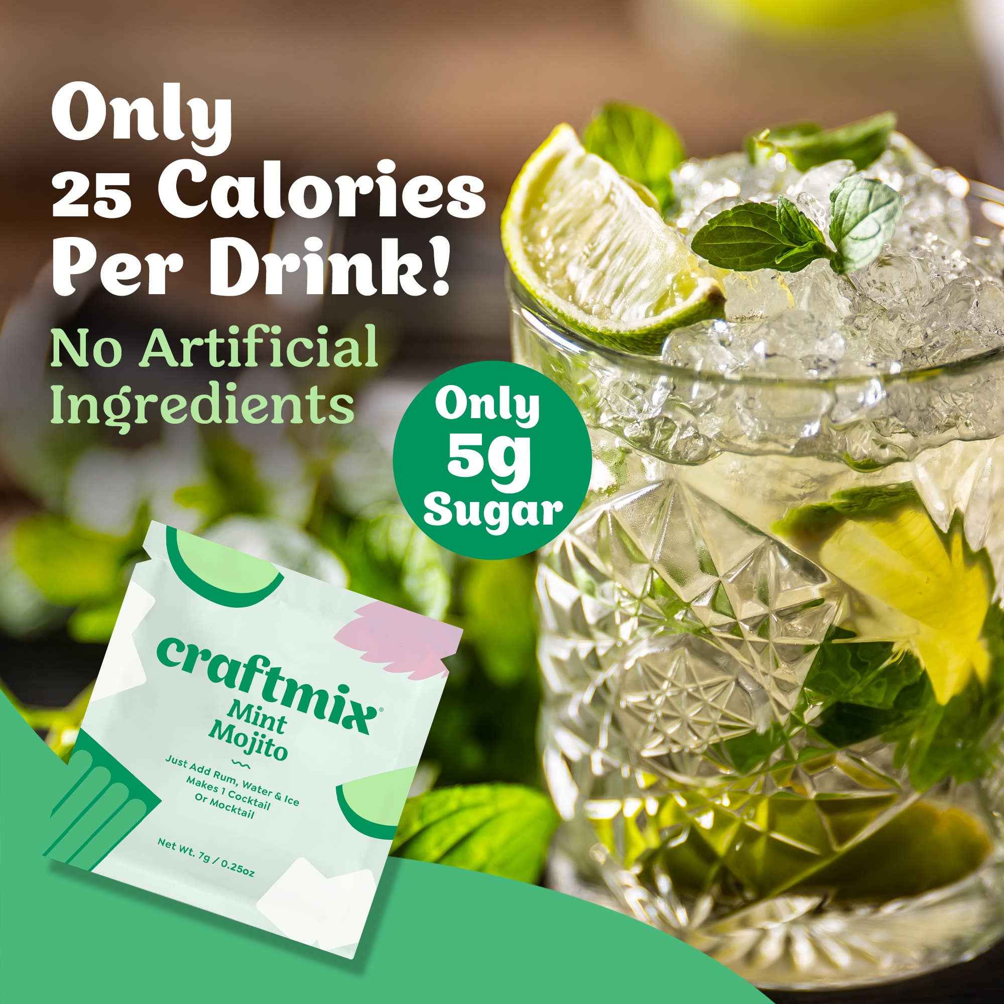 Mint Mojito Cocktail / Mocktail Mixer Sold Separately - Image 6