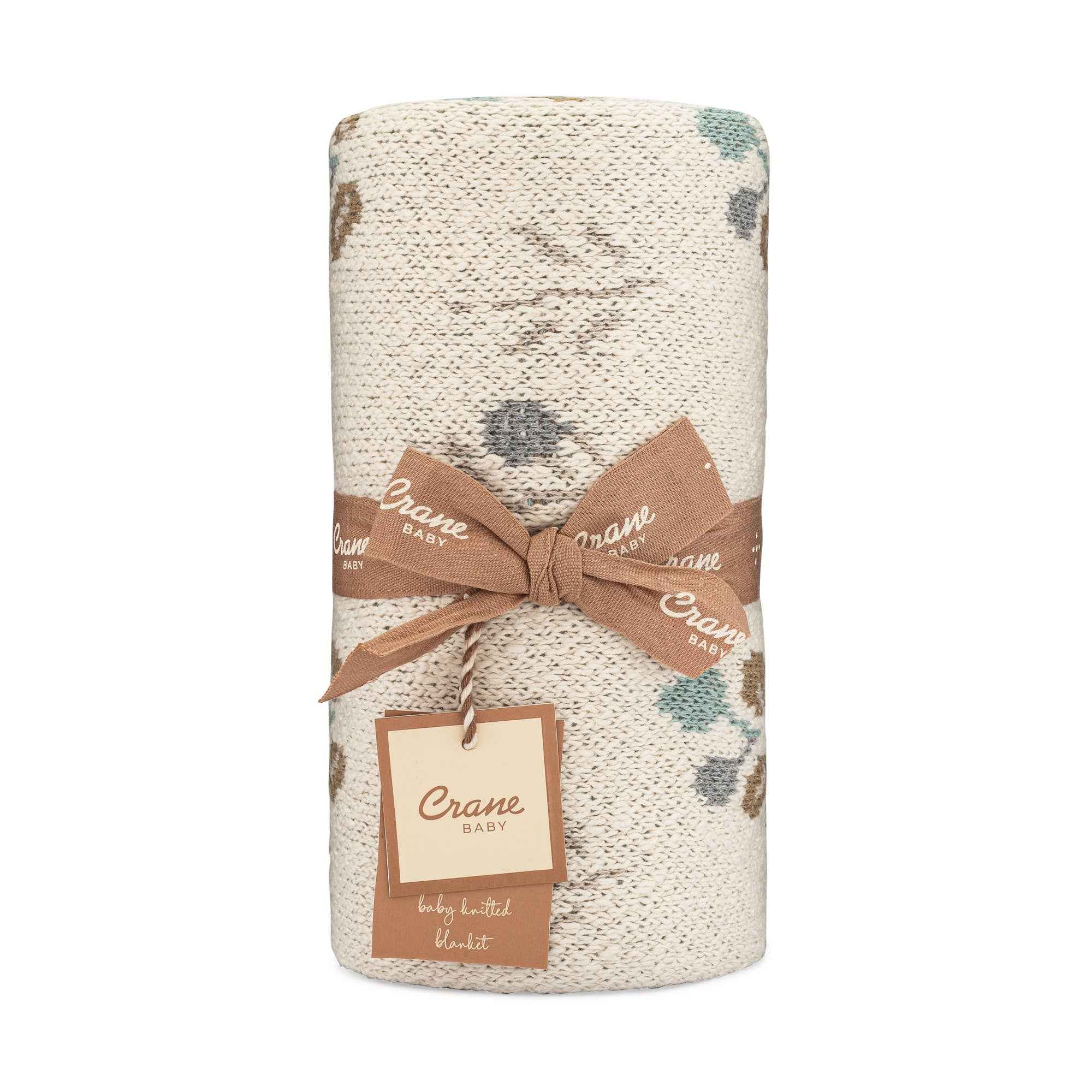 Avery Organic Cotton Knitted Baby Blanket (Poppy) - Image 9