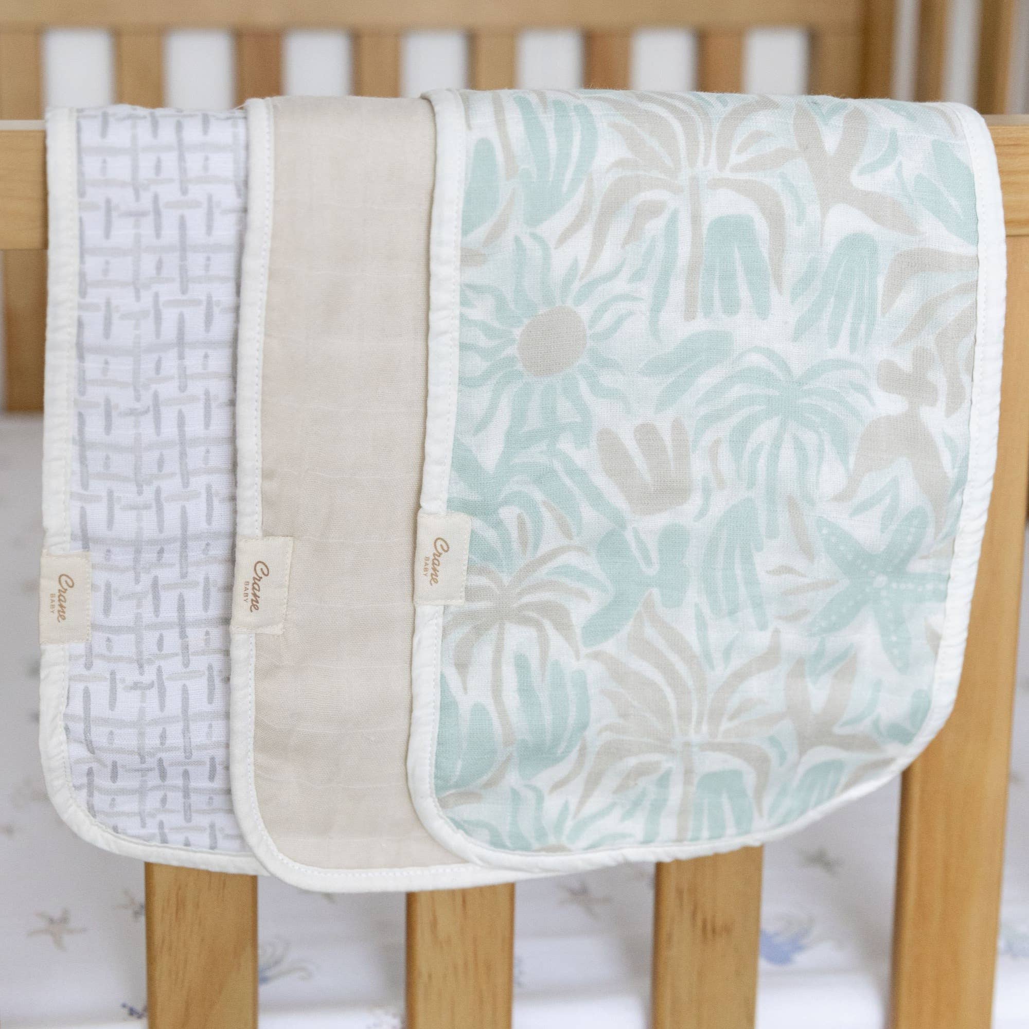 Cove 3-pc. Baby Burp Cloth Set (Beach Life) - Image 7