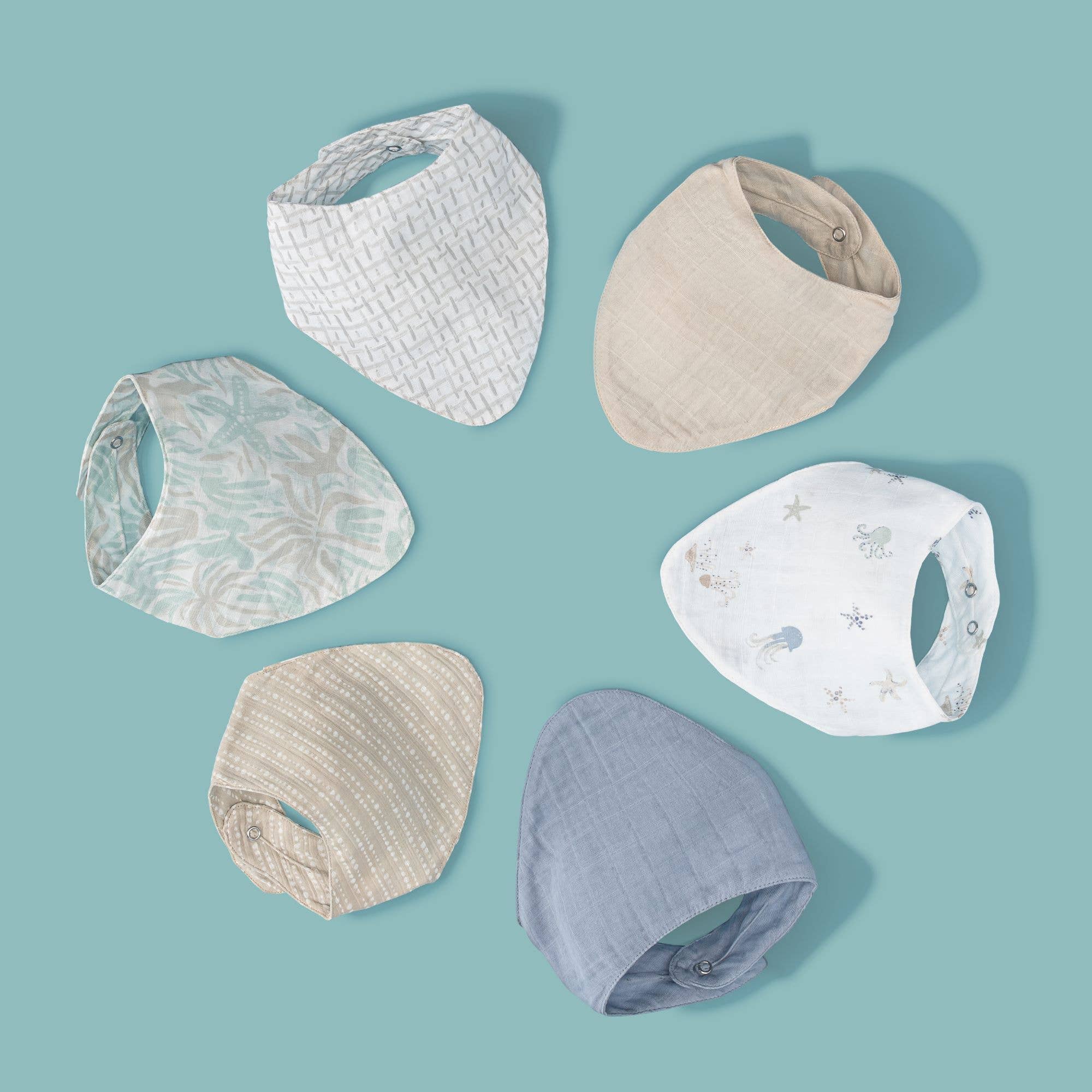 Cove 3-pc. Muslin Bib Set (Beach Life) - Image 8