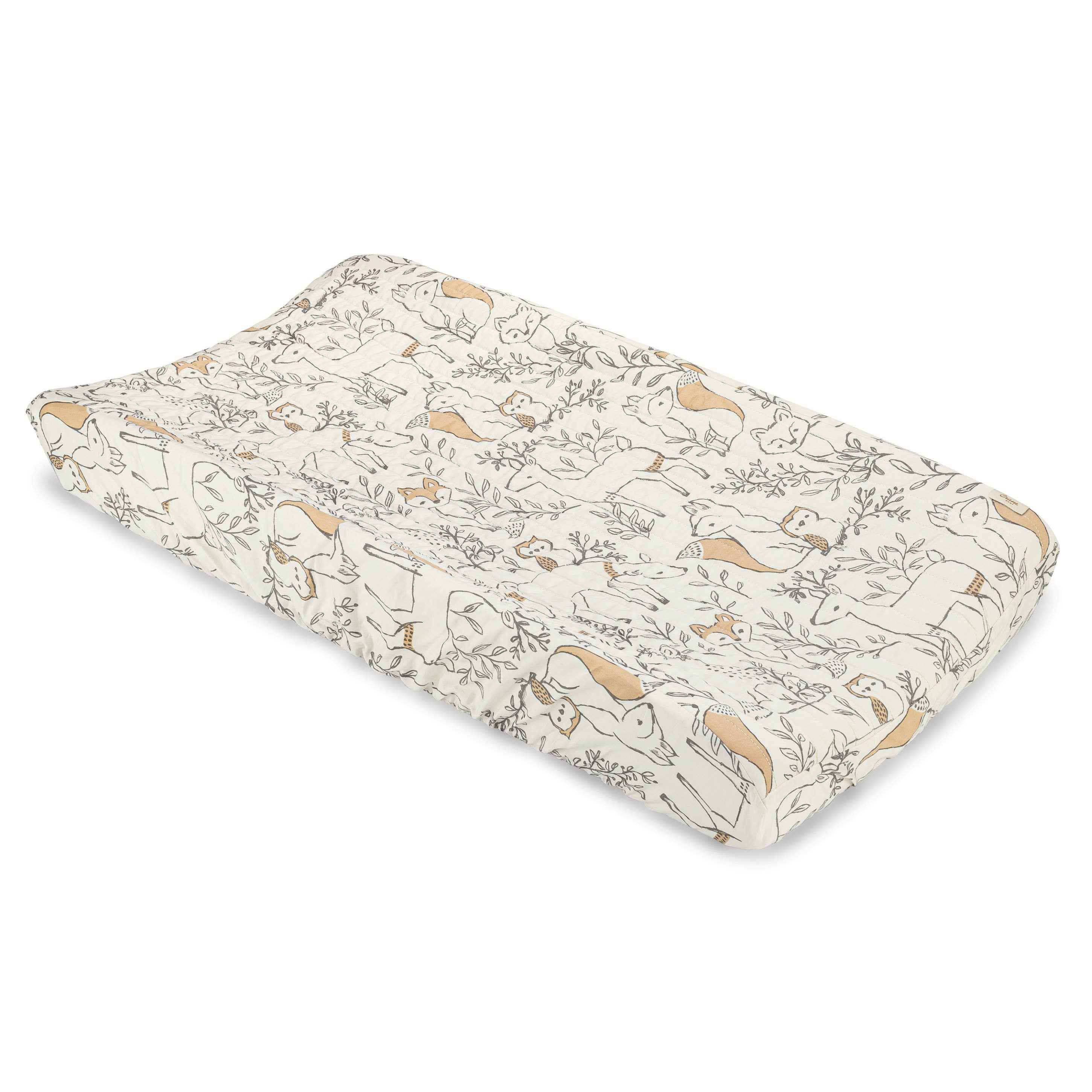 Ezra Woodland Change Pad Cover (Fox Print)