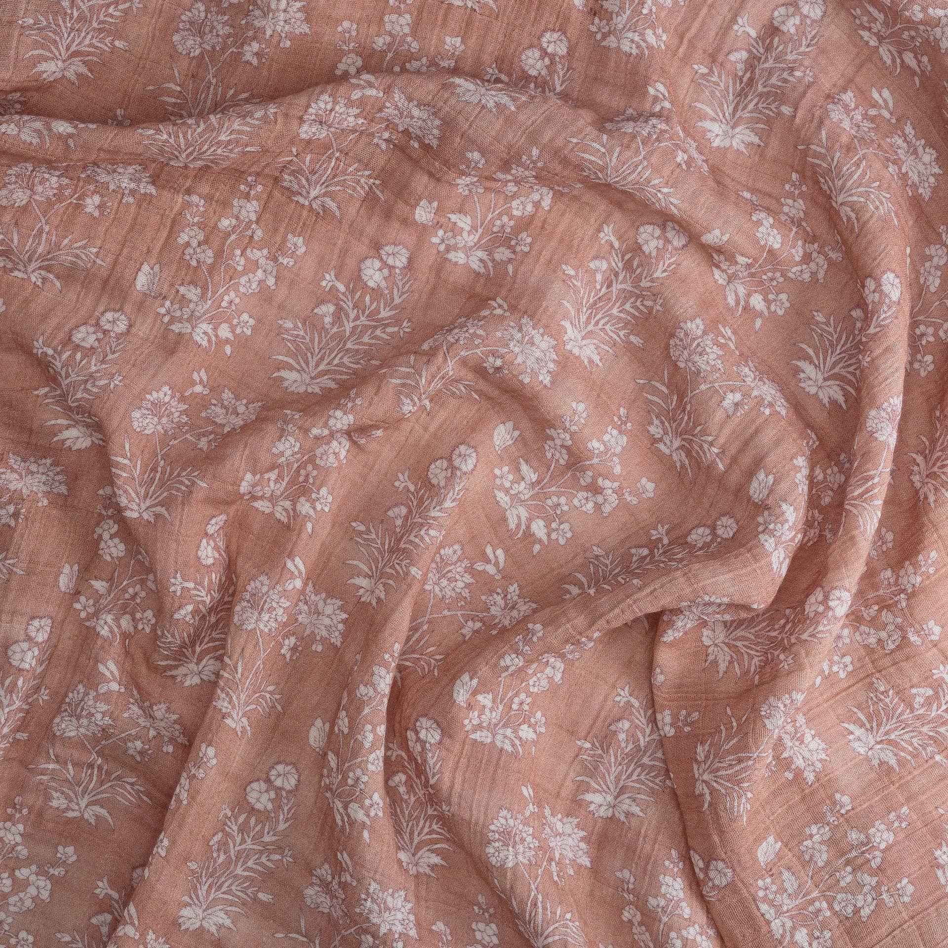 Violet Floral 100% Cotton Muslin Swaddle Blankets (Set of 3) - Image 3