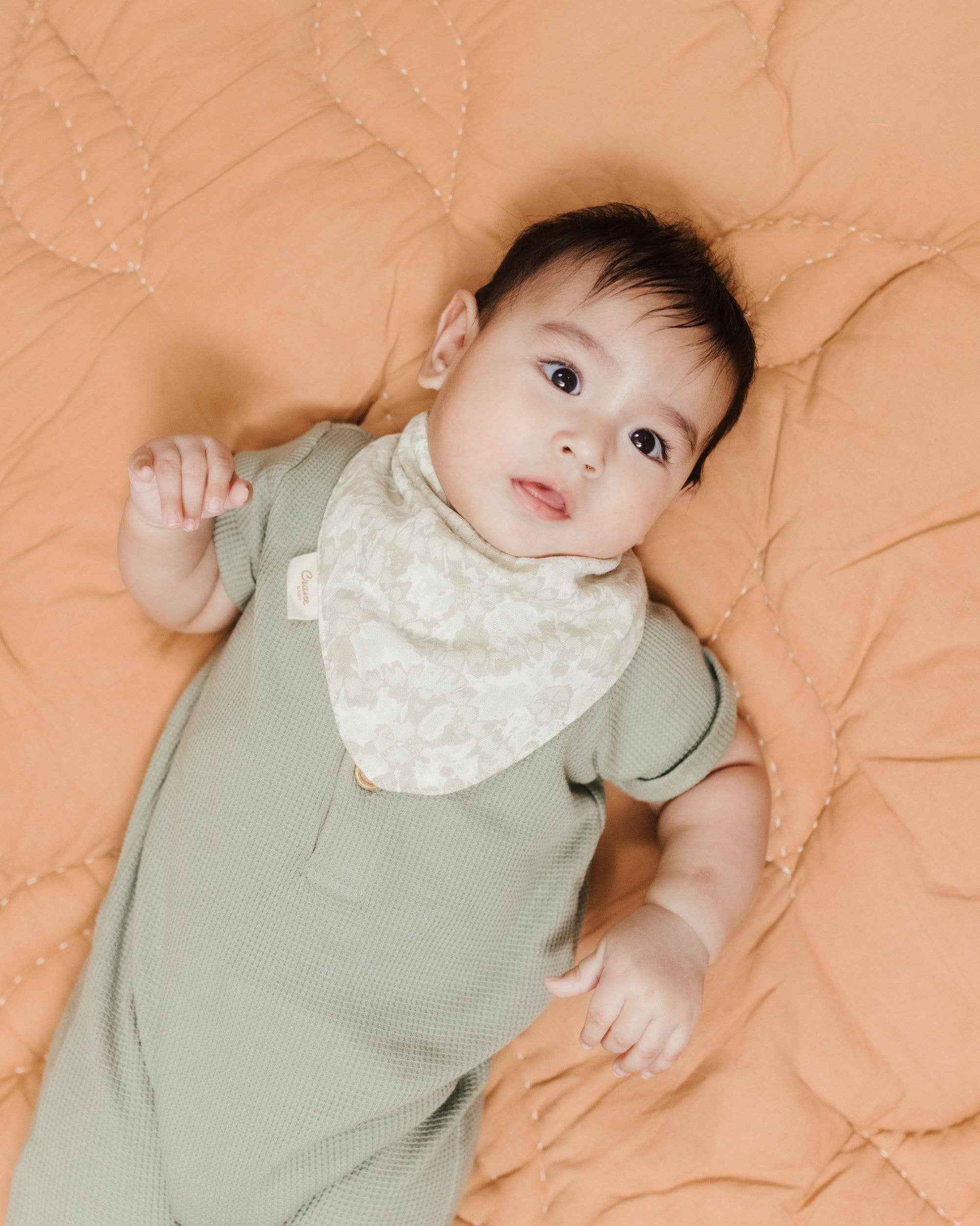 Willow Sage Muslin Cotton Bandana Baby Bib (3 Pack) - Image 3