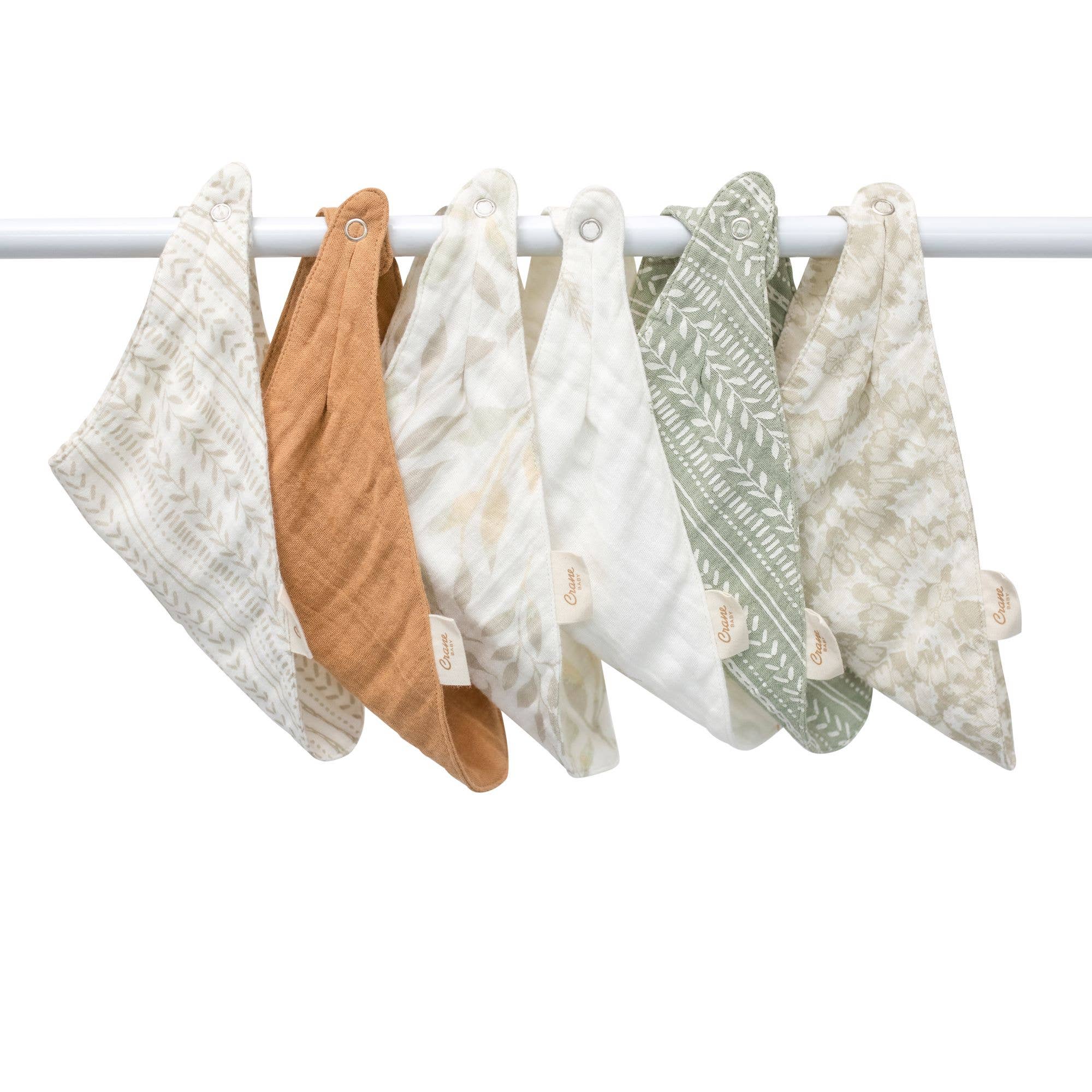 Willow Sage Muslin Cotton Bandana Baby Bib (3 Pack) - Image 6