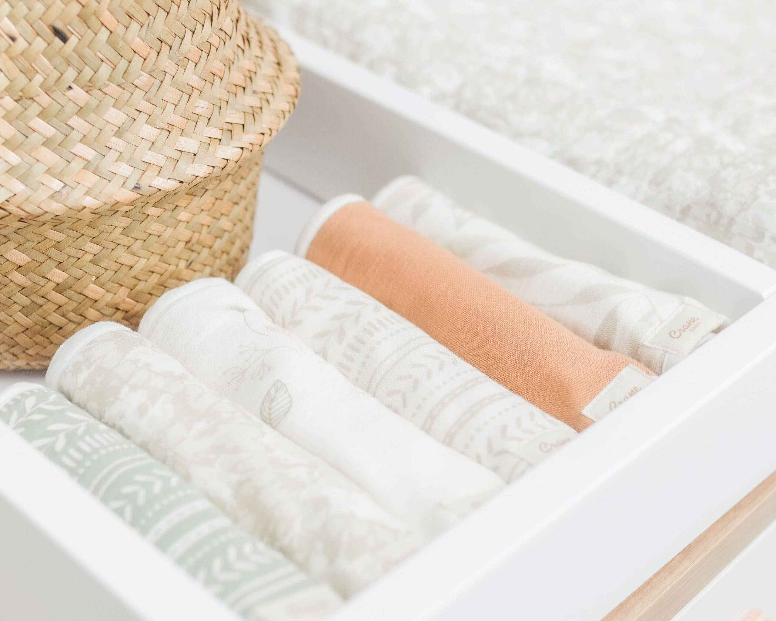 Willow Sage Muslin Terry Cloth Baby Burp Cloth (3 Pack) - Image 4