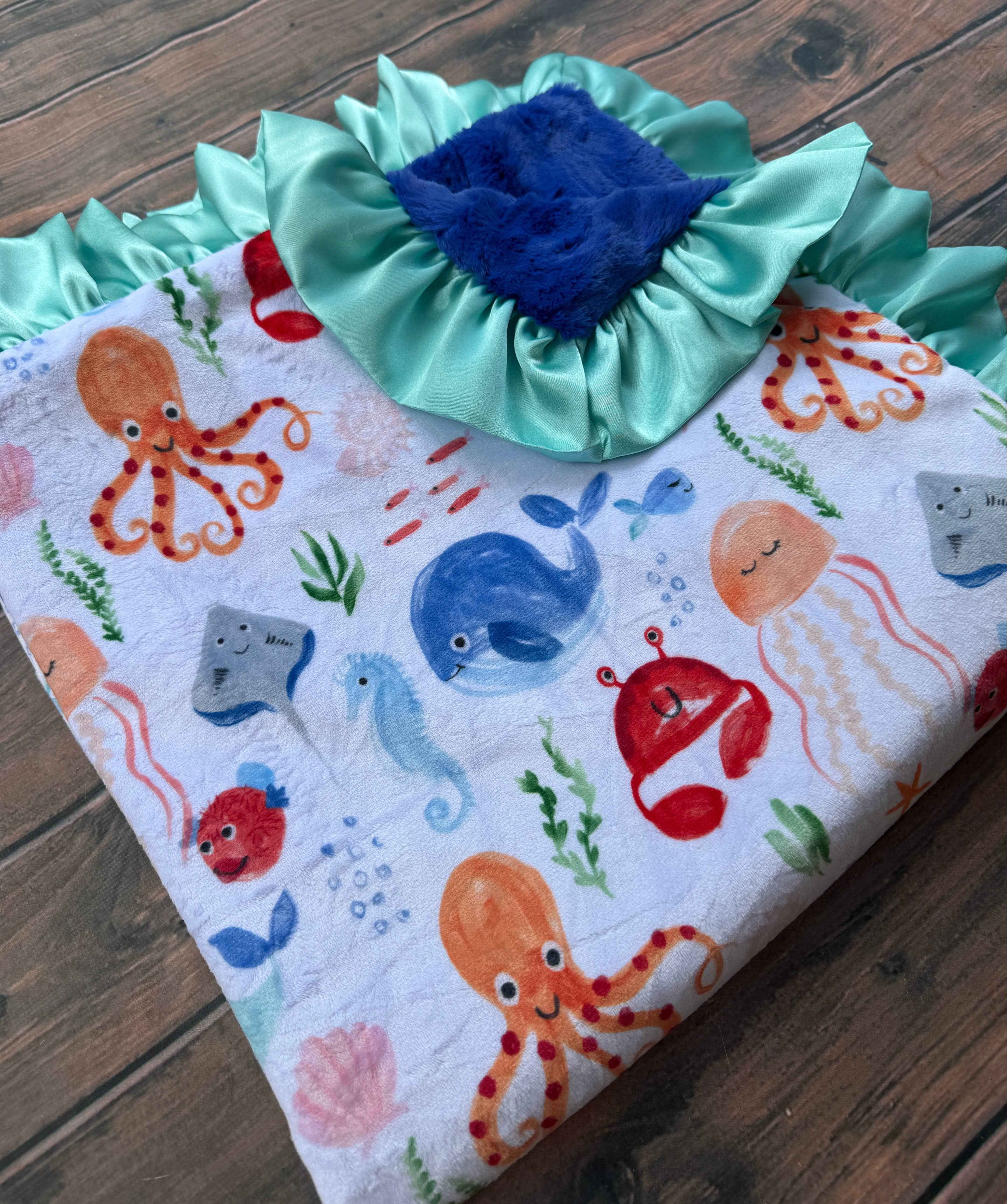 Marine Life baby blanket - Image 2