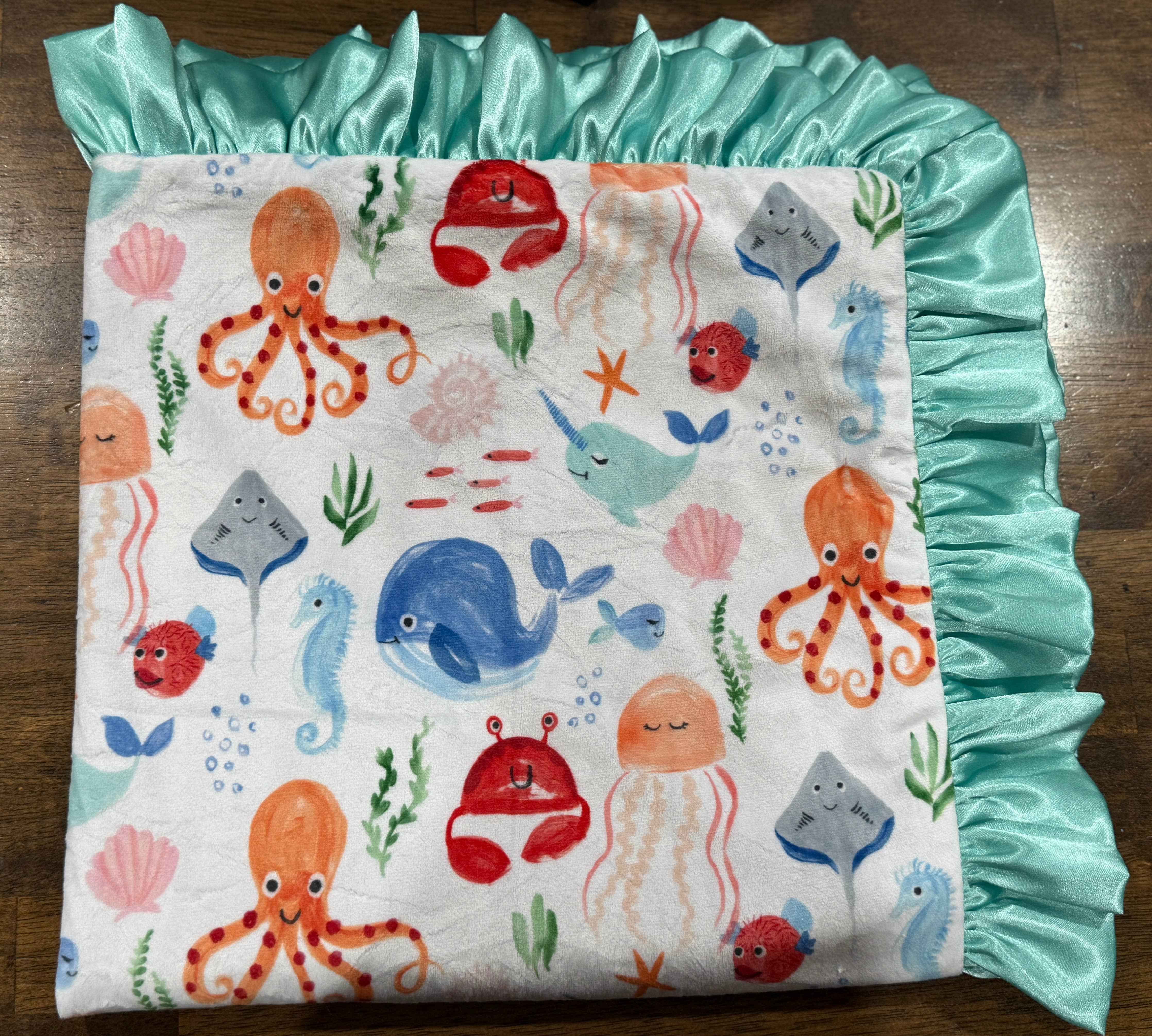 Marine Life baby blanket - Image 3