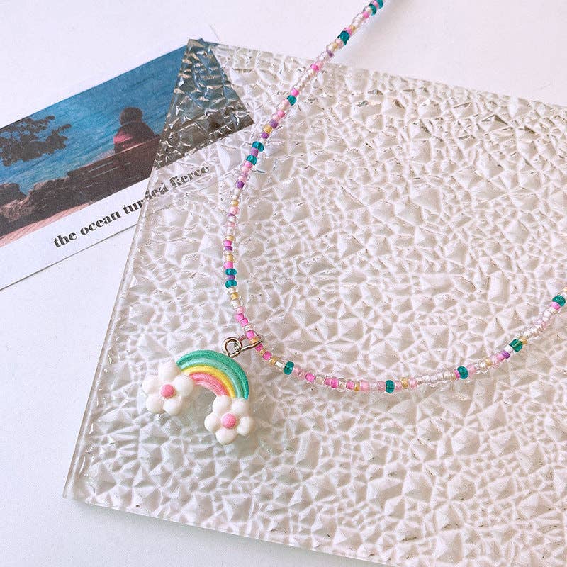 Cute Children’s Butterfly Heart Clavicle Necklace Dopamine Girl Jewelry - Image 3