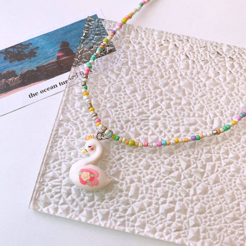 Cute Children’s Butterfly Heart Clavicle Necklace Dopamine Girl Jewelry - Image 4