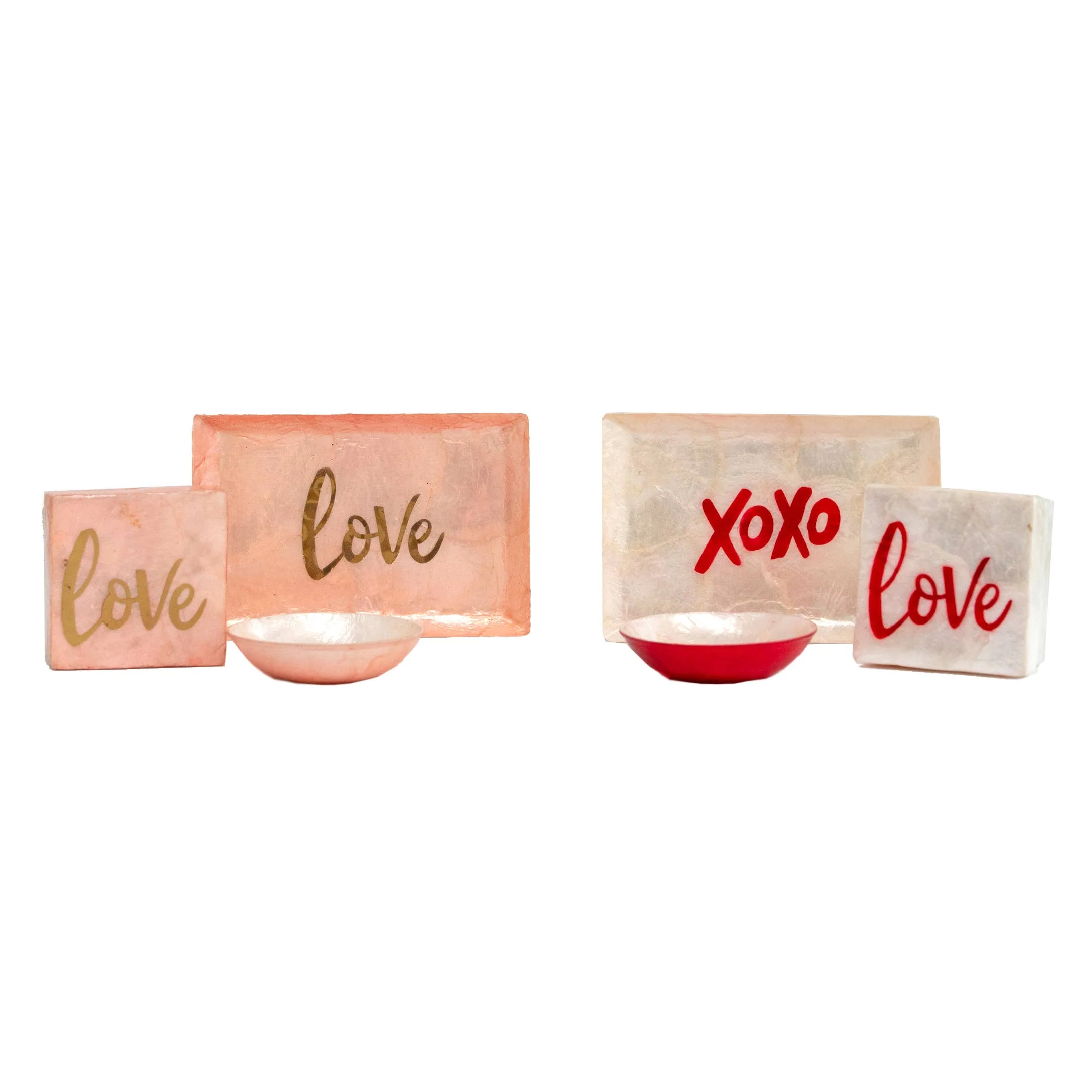 Capiz Box "LOVE" (Red/White) "3 - Image 4
