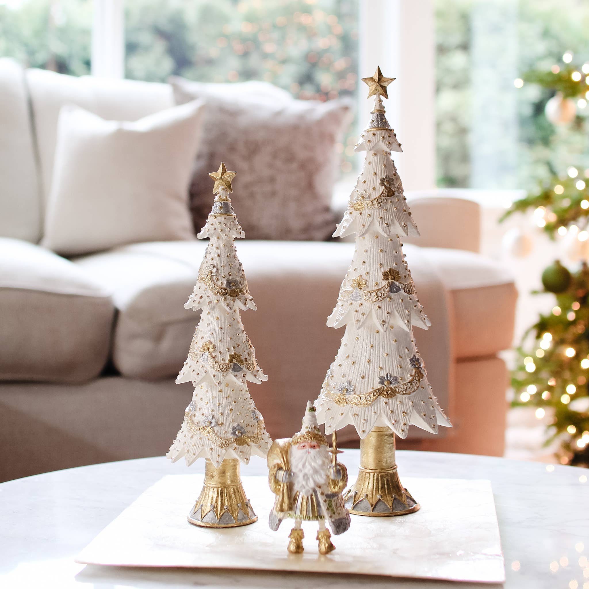 Dekorasyon Gifts Decor - Floral Swirly Garland Neo Tree (Ivory) - Image 2