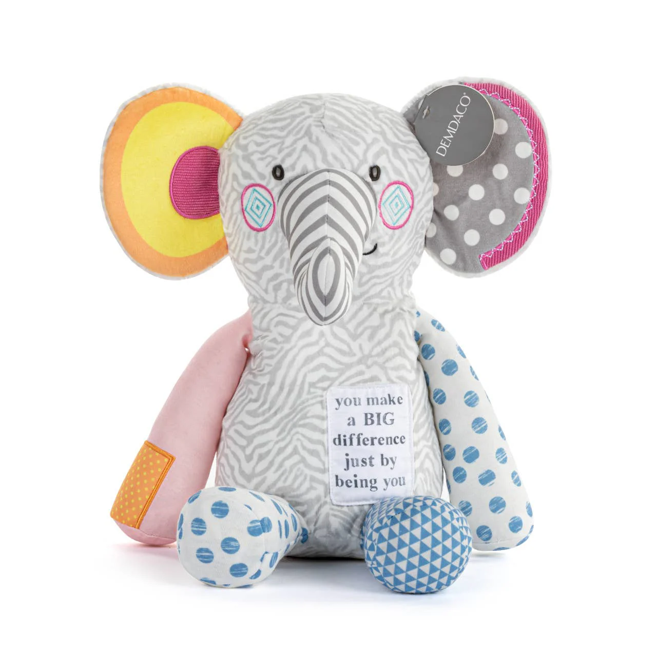 Noah's Ark Plush Elephant - 10x14in - Image 4