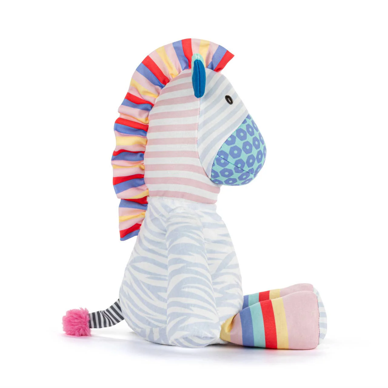 Noah's Ark Plush Zebra - 8x14in - Image 4