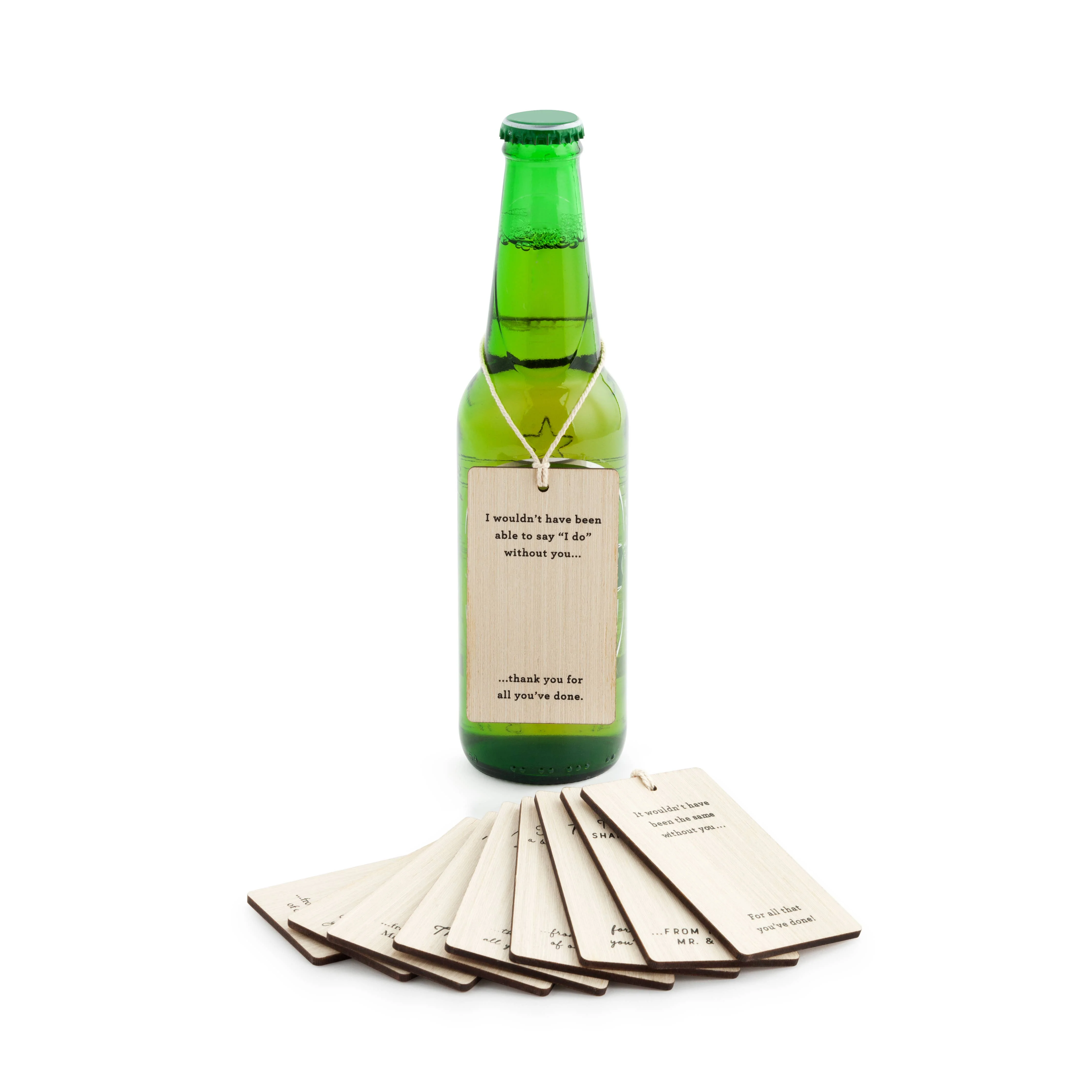 Thank You Wedding Bottle Tags - Set of 10 - Image 2