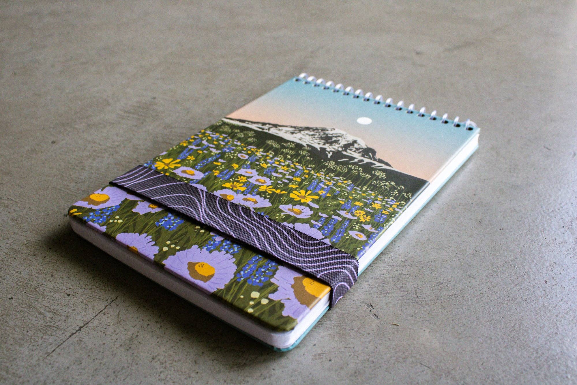 Mountain Flowers Spiral Bound Notebook - Image 2