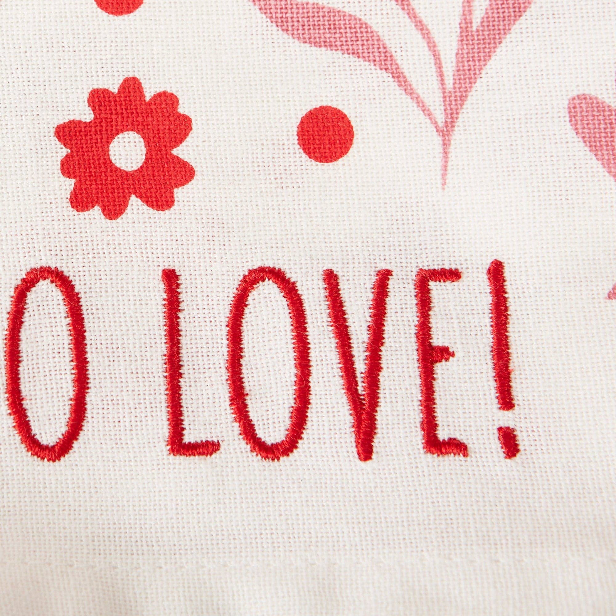 Hello Love Embellished Dishtowel - Image 3