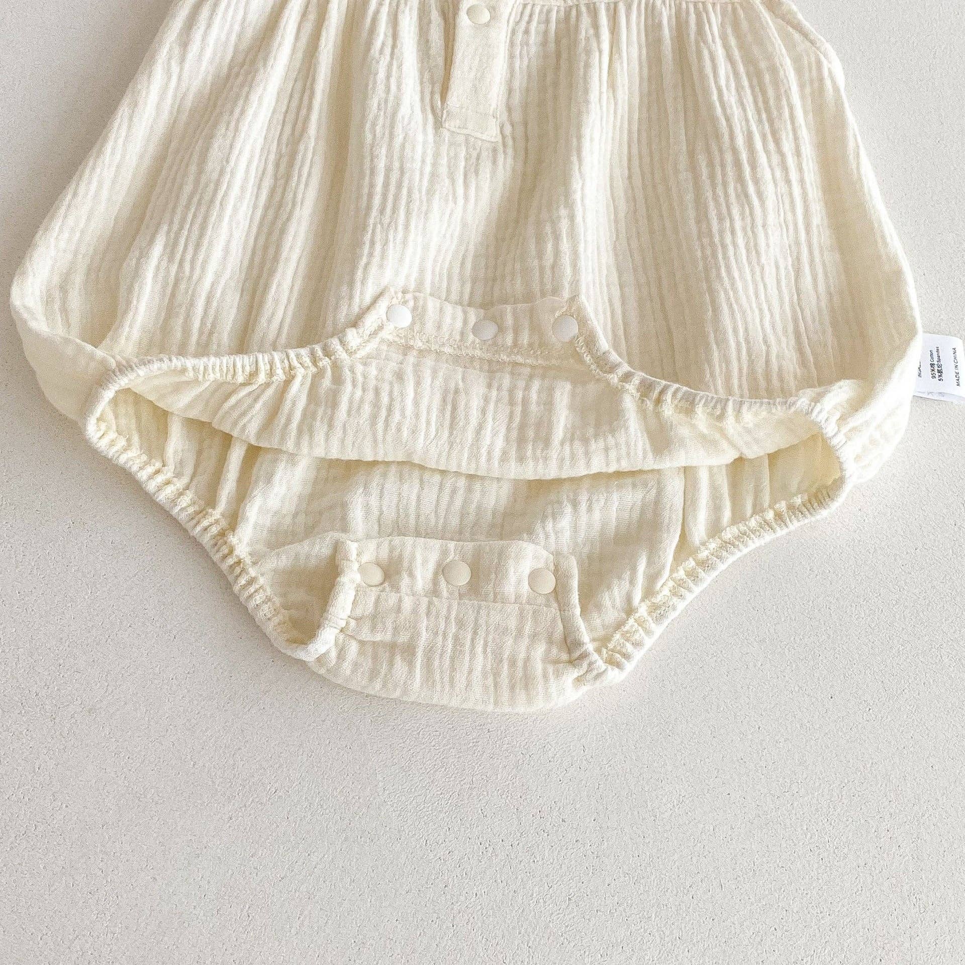 Baby Girl Sleeveless Flowers Bodysuit - Image 9