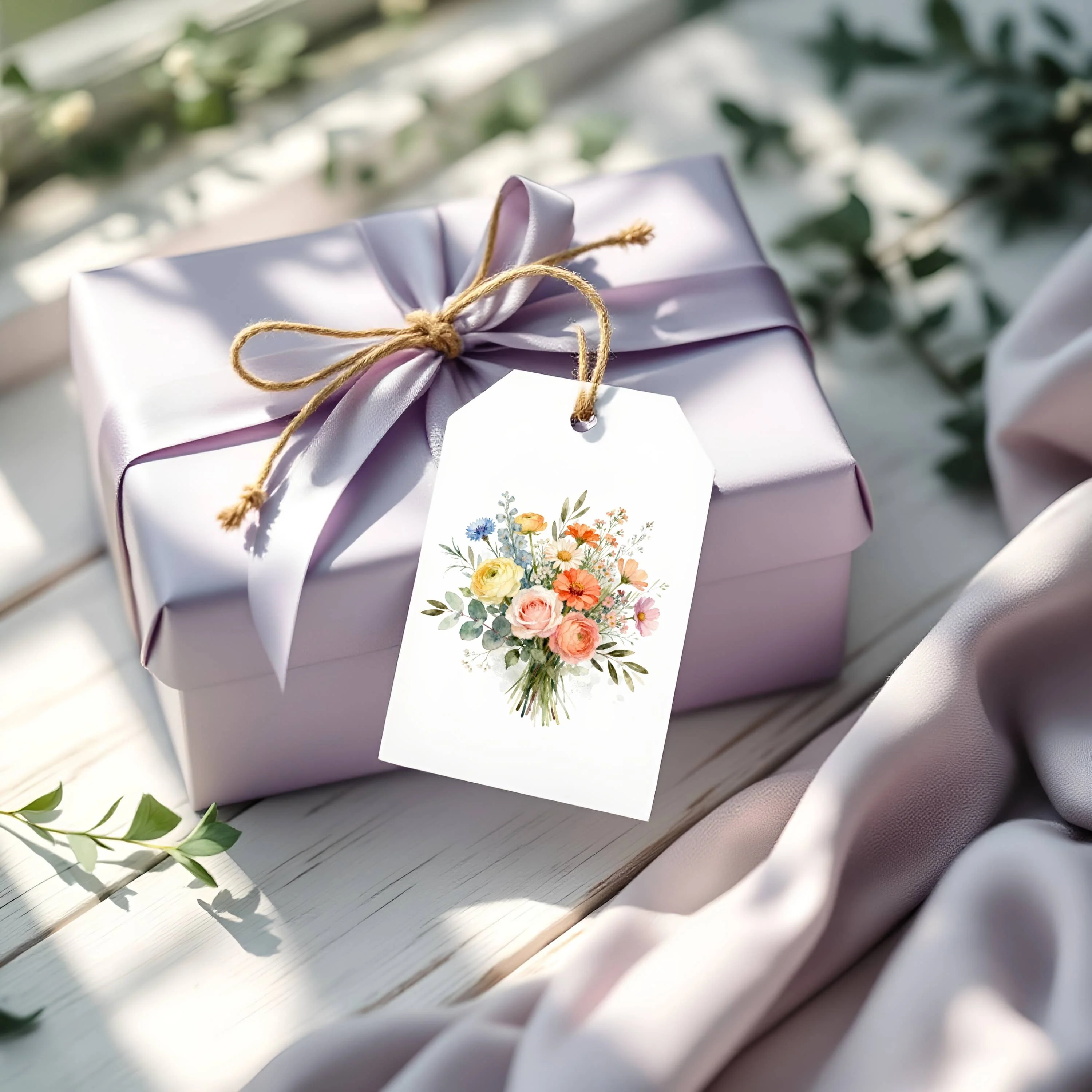 Fresh Picked Wildflowers Gift Tags Set of 8
