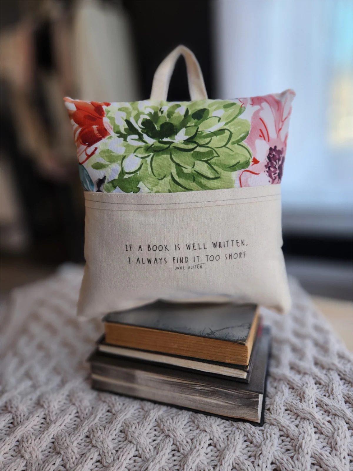 Reading Pillow- Well Written Book, Austen - Image 5