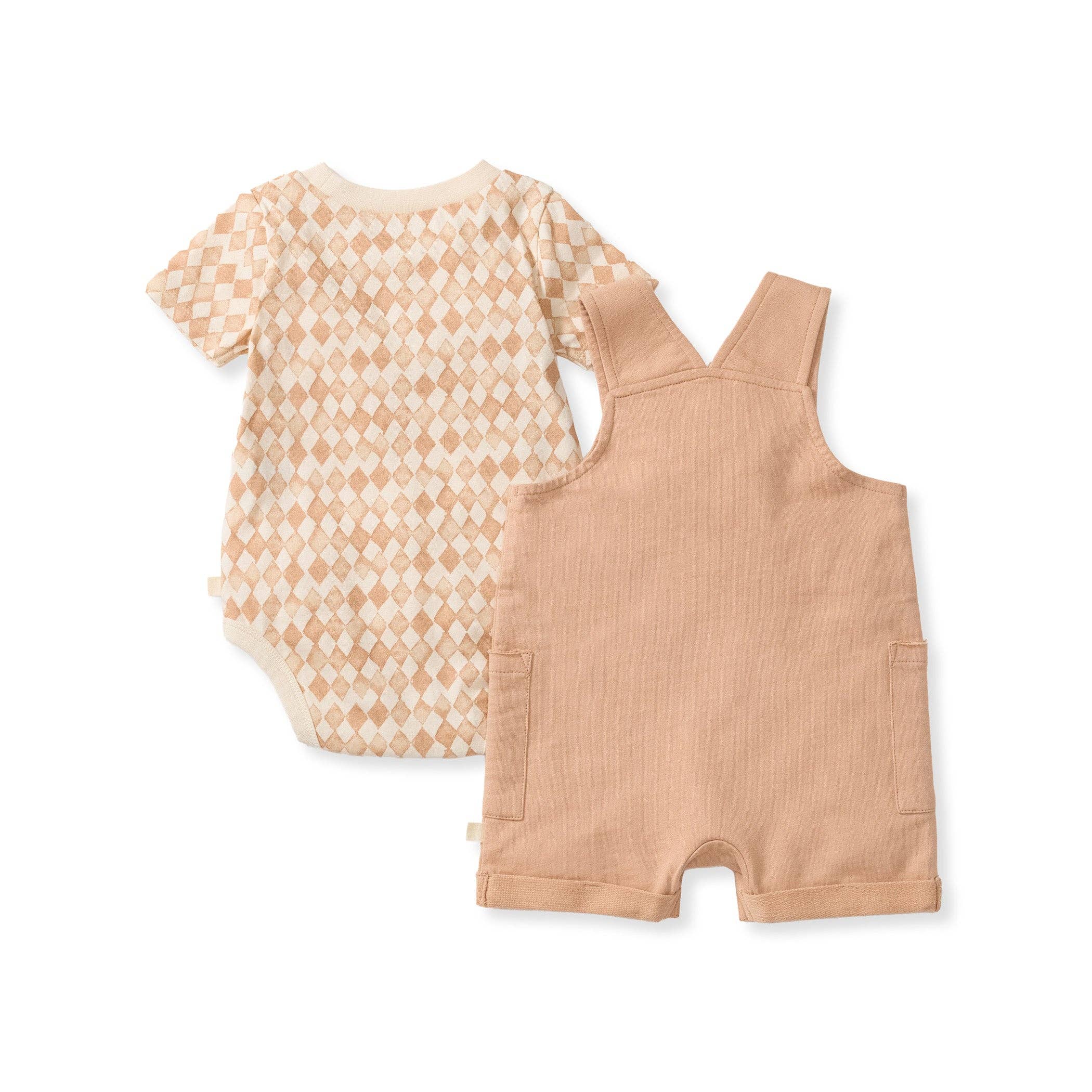 Diamond Tile Baby Boy Romper & Bodysuit Set: 0-3M - Image 3