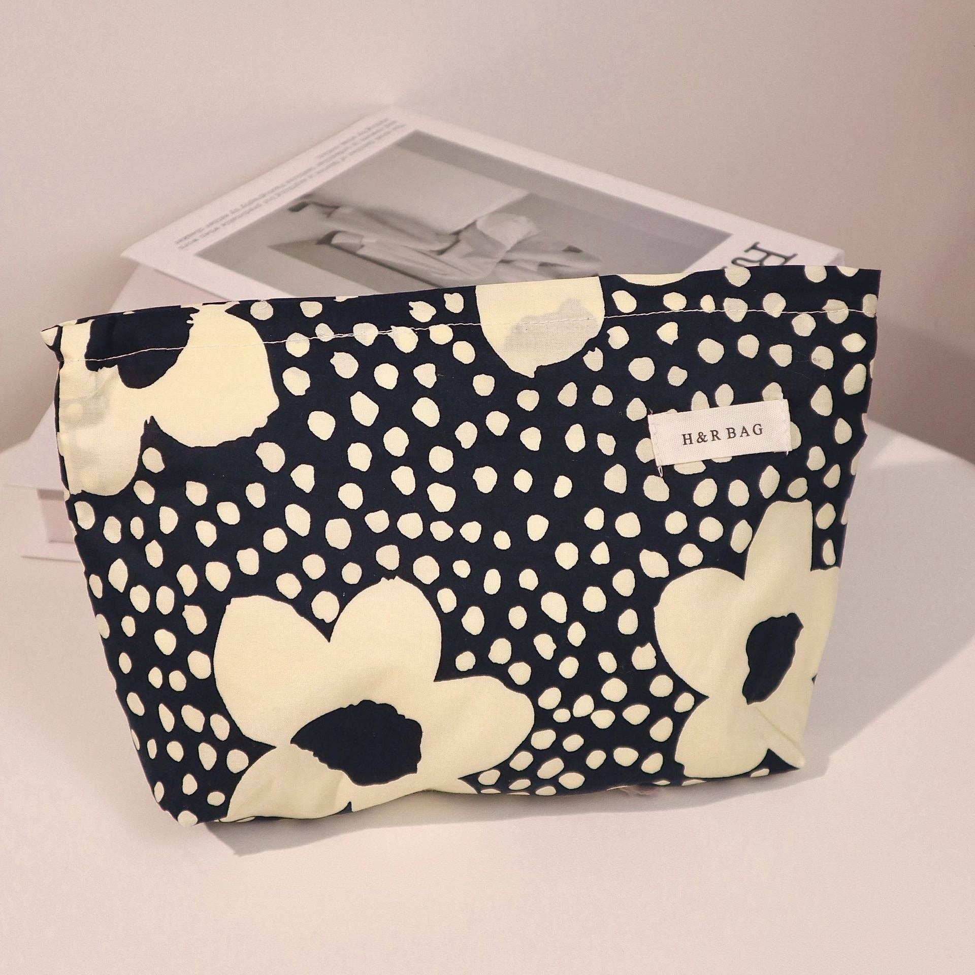 Colorful Floral Print Simple Cosmetic Bag DPB1012 - Image 2