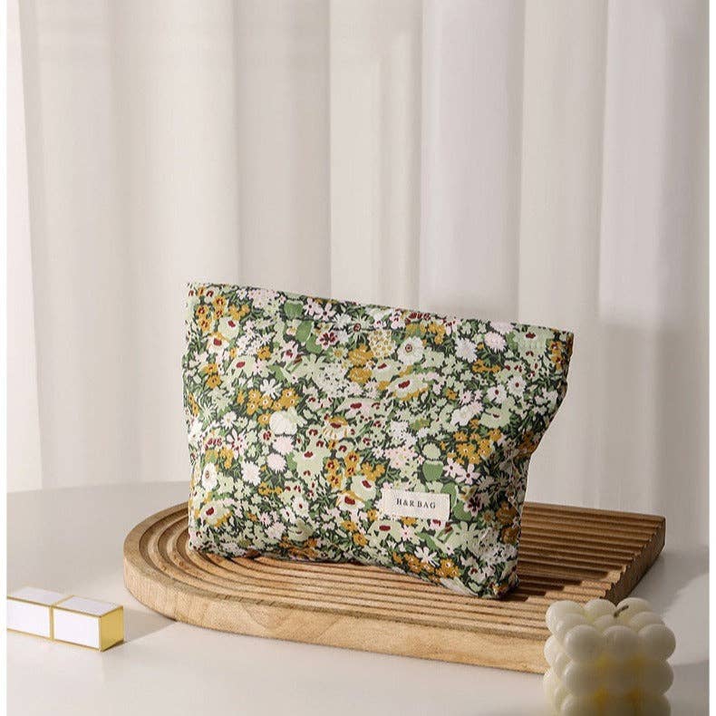 Colorful Floral Print Simple Cosmetic Bag DPB1012 - Image 5