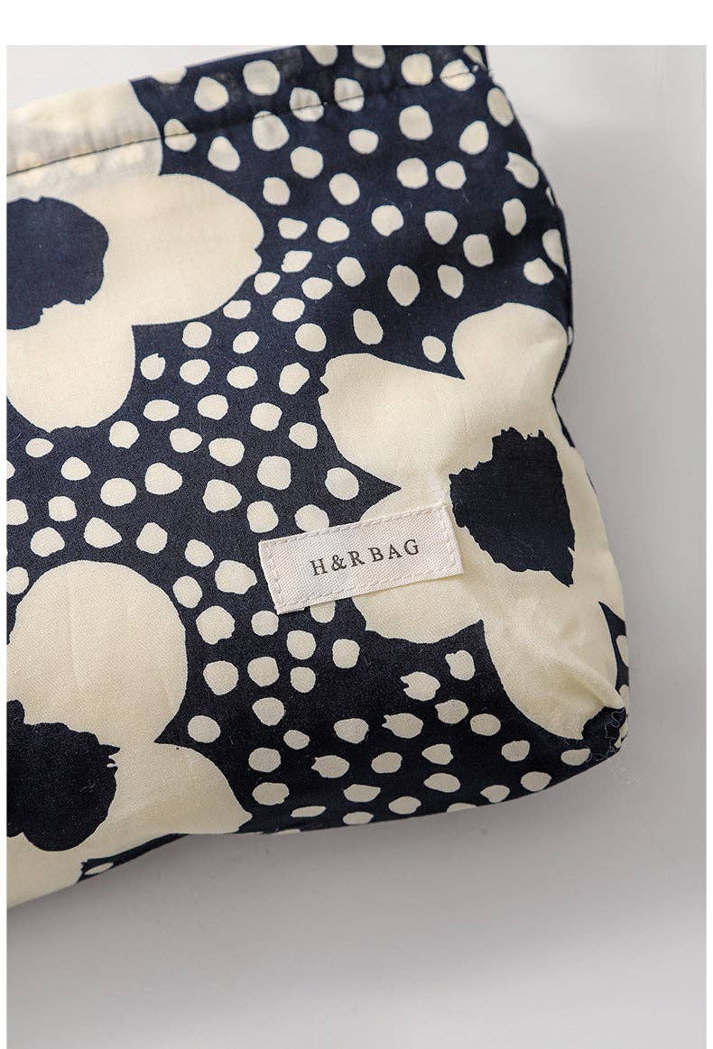 Colorful Floral Print Simple Cosmetic Bag DPB1012 - Image 8