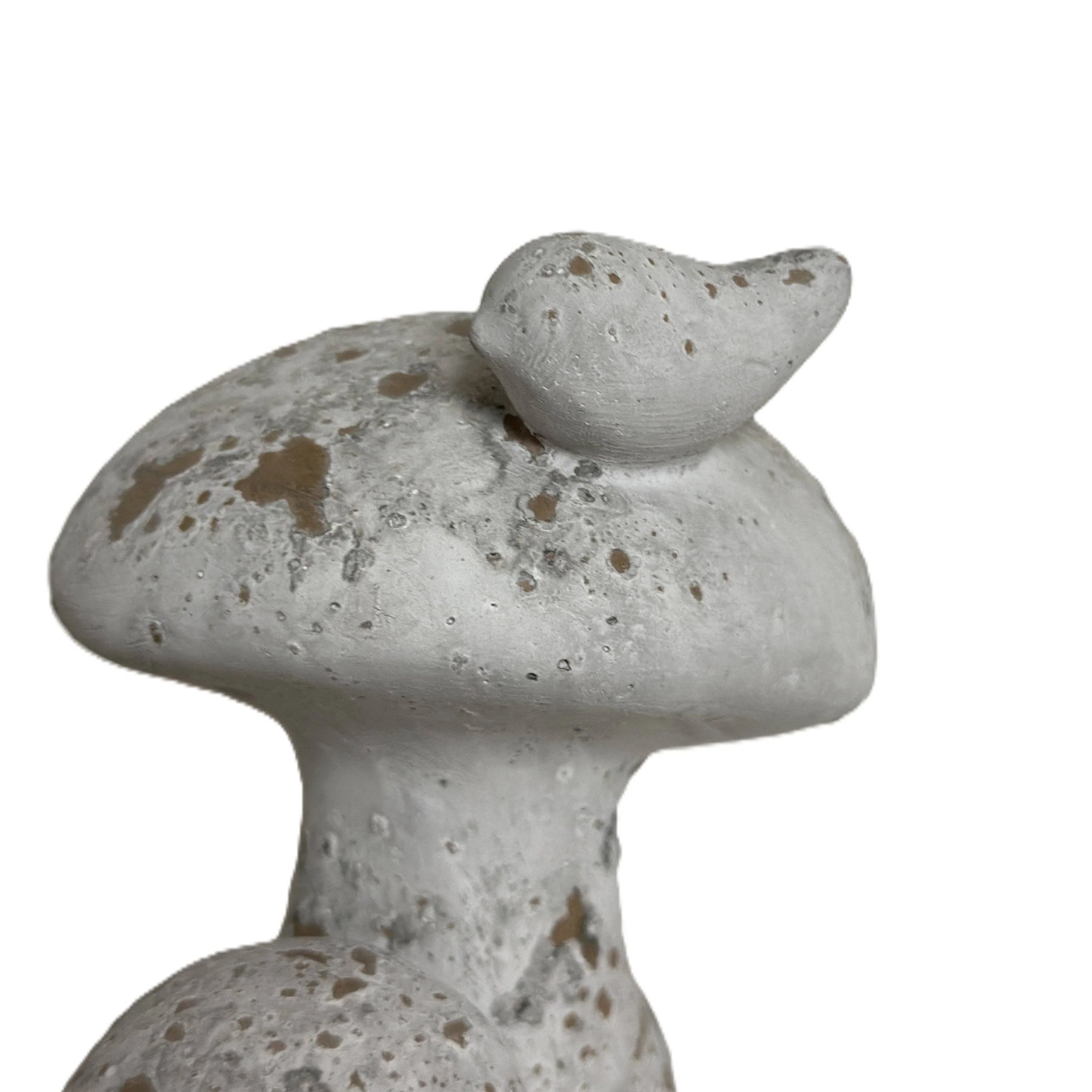 Distressed Cement Mushroom Décor - Image 4