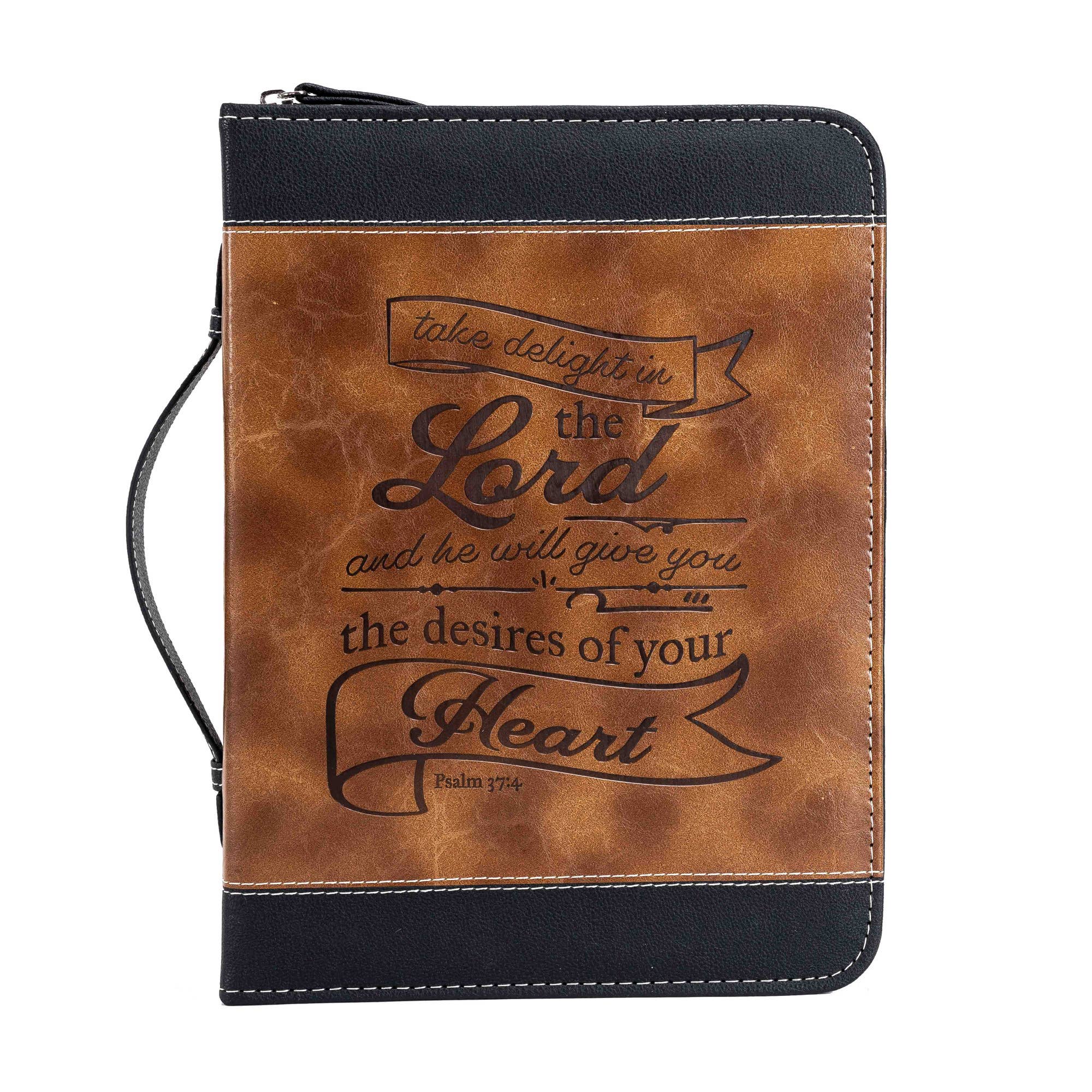 Divinity Boutique - Bible Cover: Brown & Black Take Delight - Image 2