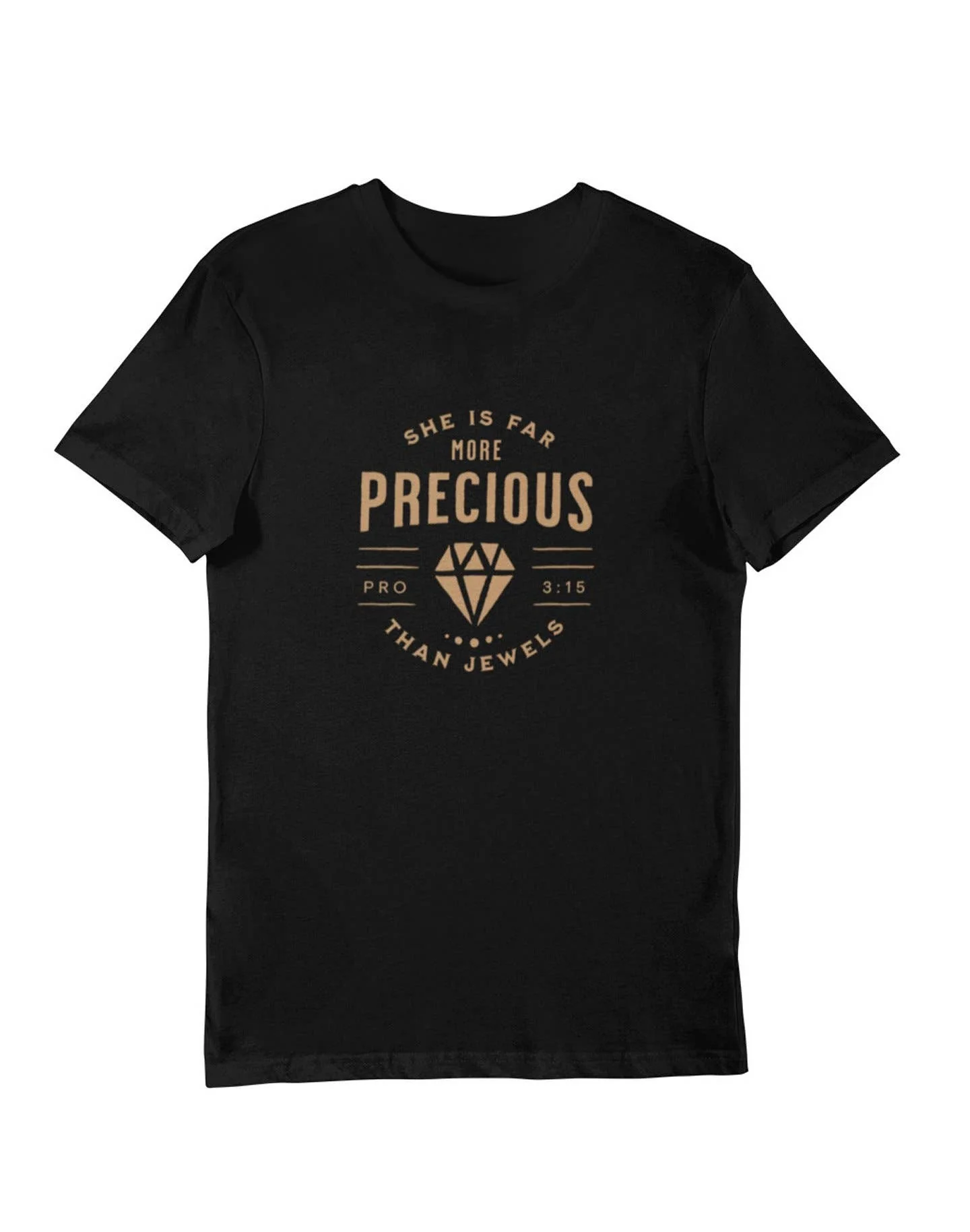 Divinity Boutique - Black "More Precious than Jewels" Christian Graphic Tee