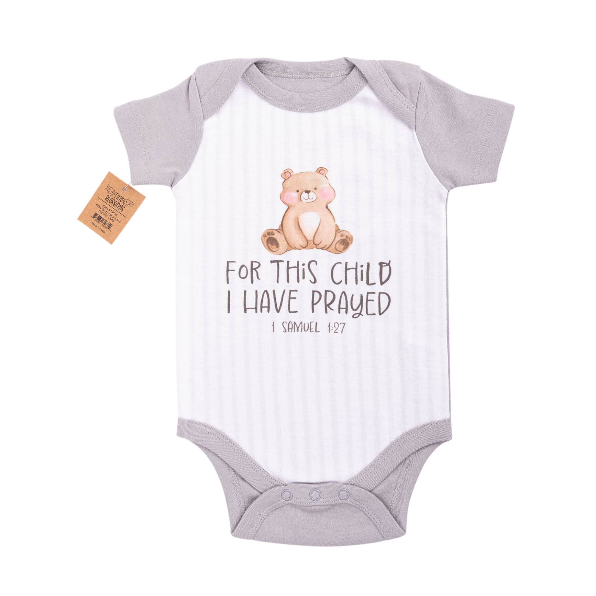 Divinity Boutique - Bodysuit: For This Child (1 Samuel 1:27),3-6 mo. - Image 4