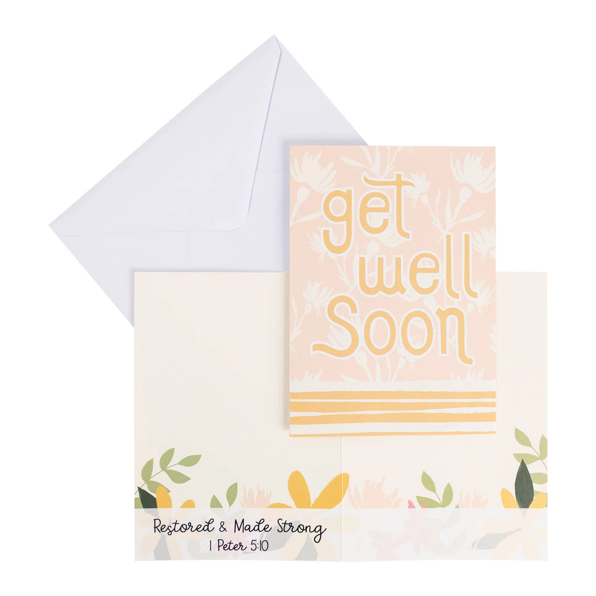 Divinity Boutique - Boxed Cards: 12CT Get Well - Yellow & Peach Floral - Image 12