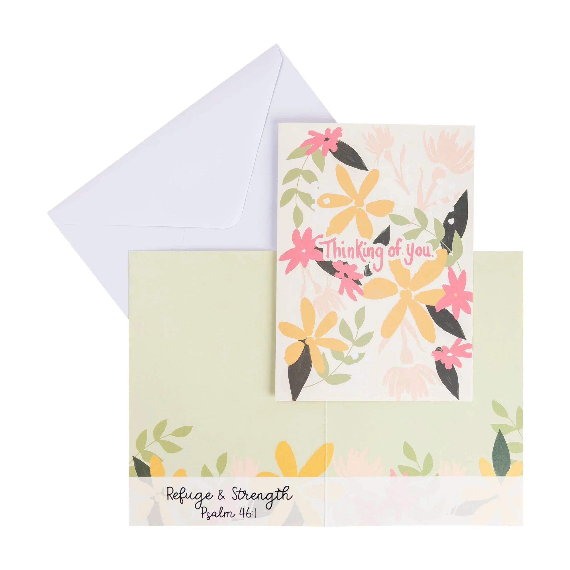 Divinity Boutique - Boxed Cards: 12CT Get Well - Yellow & Peach Floral - Image 9