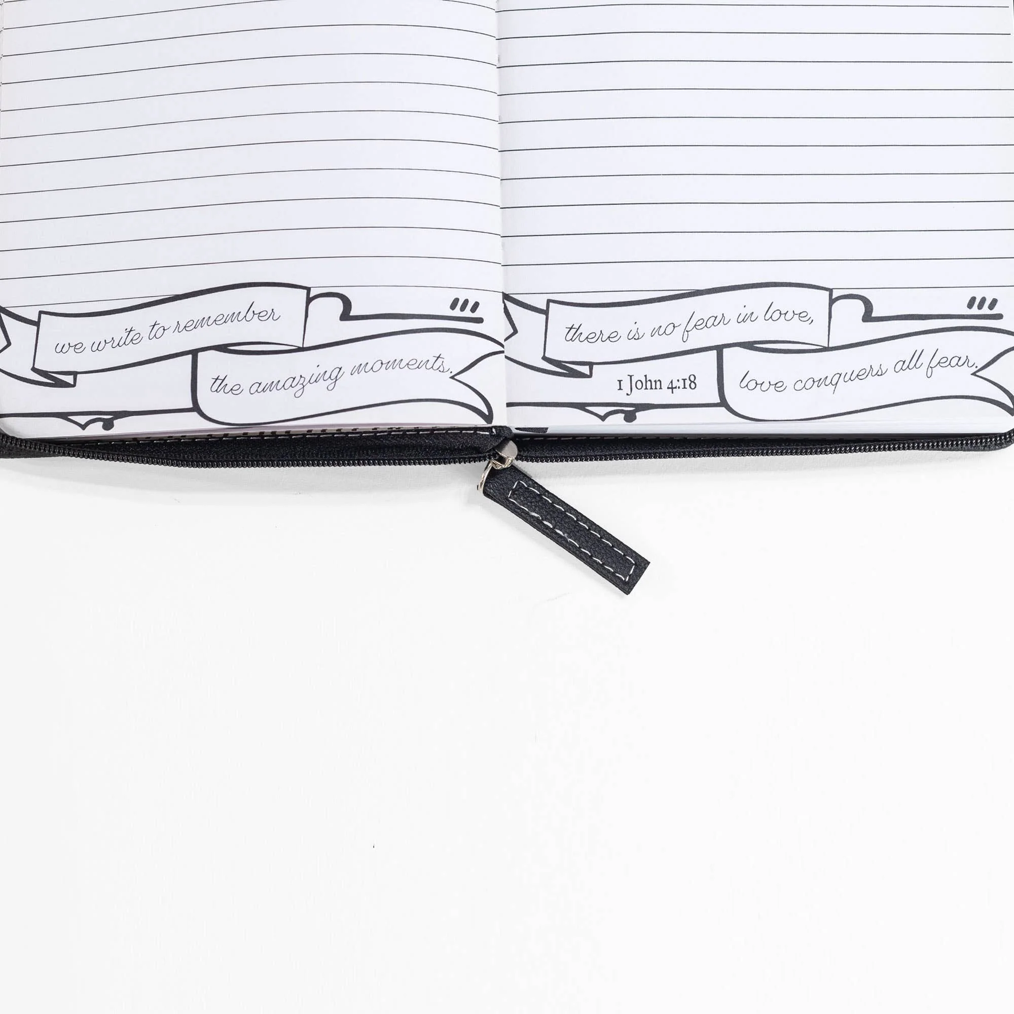 Divinity Boutique - Brown & Black Zippered Journal: Take Delight - Image 5