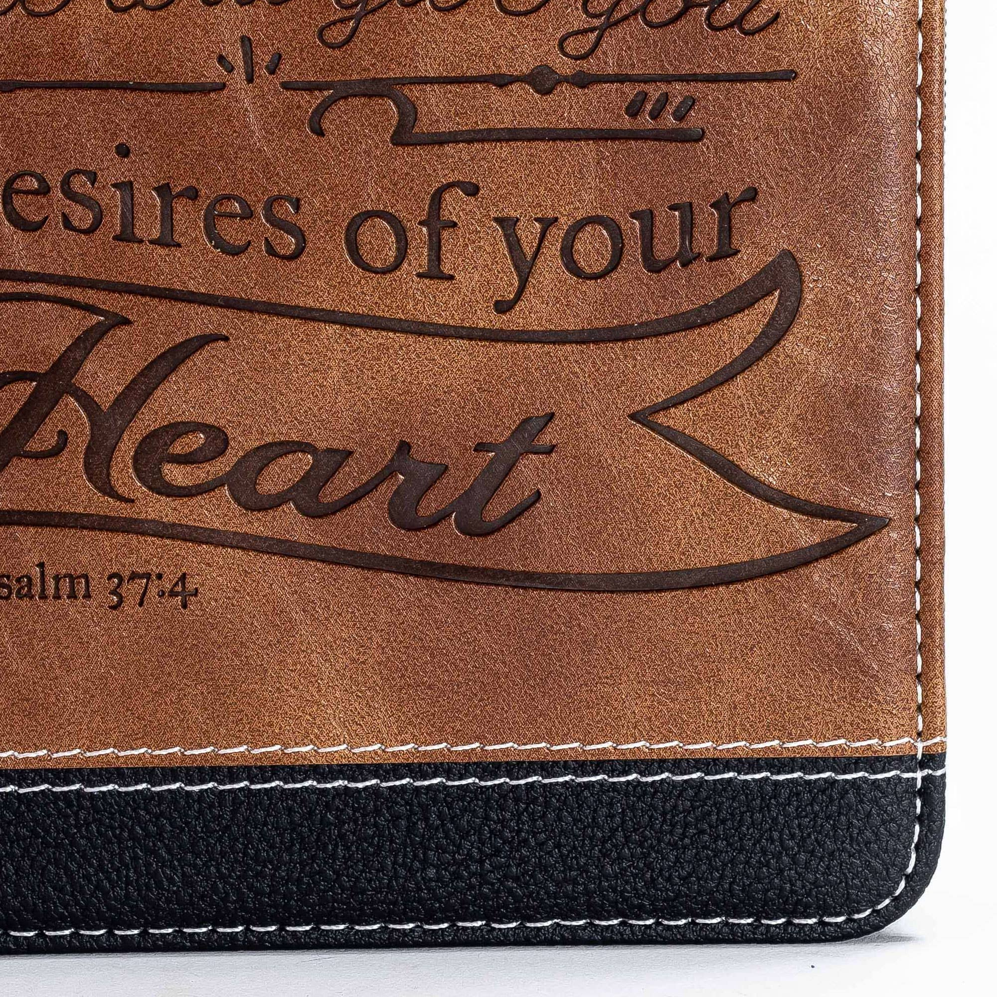 Divinity Boutique - Brown & Black Zippered Journal: Take Delight - Image 7