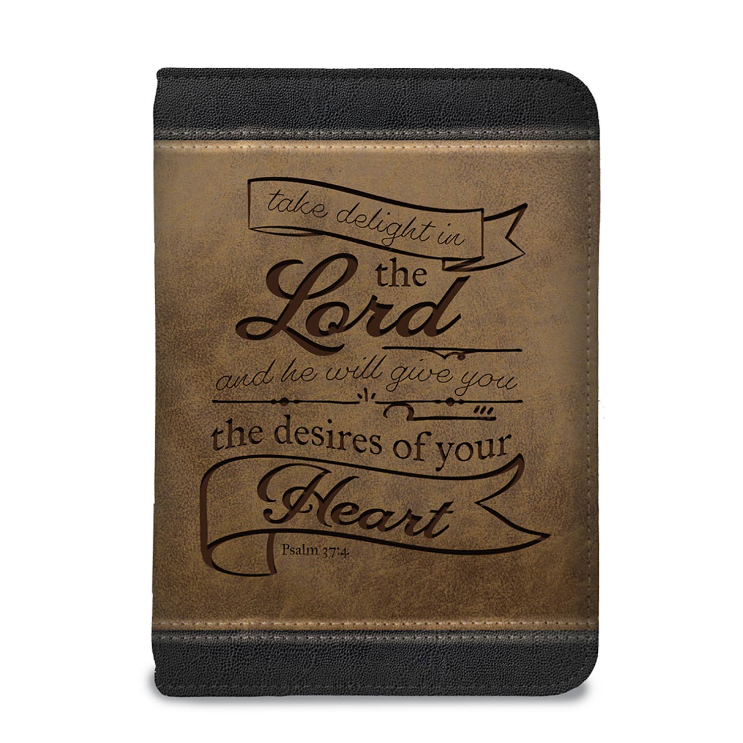 Divinity Boutique - Brown & Black Zippered Journal: Take Delight - Image 8