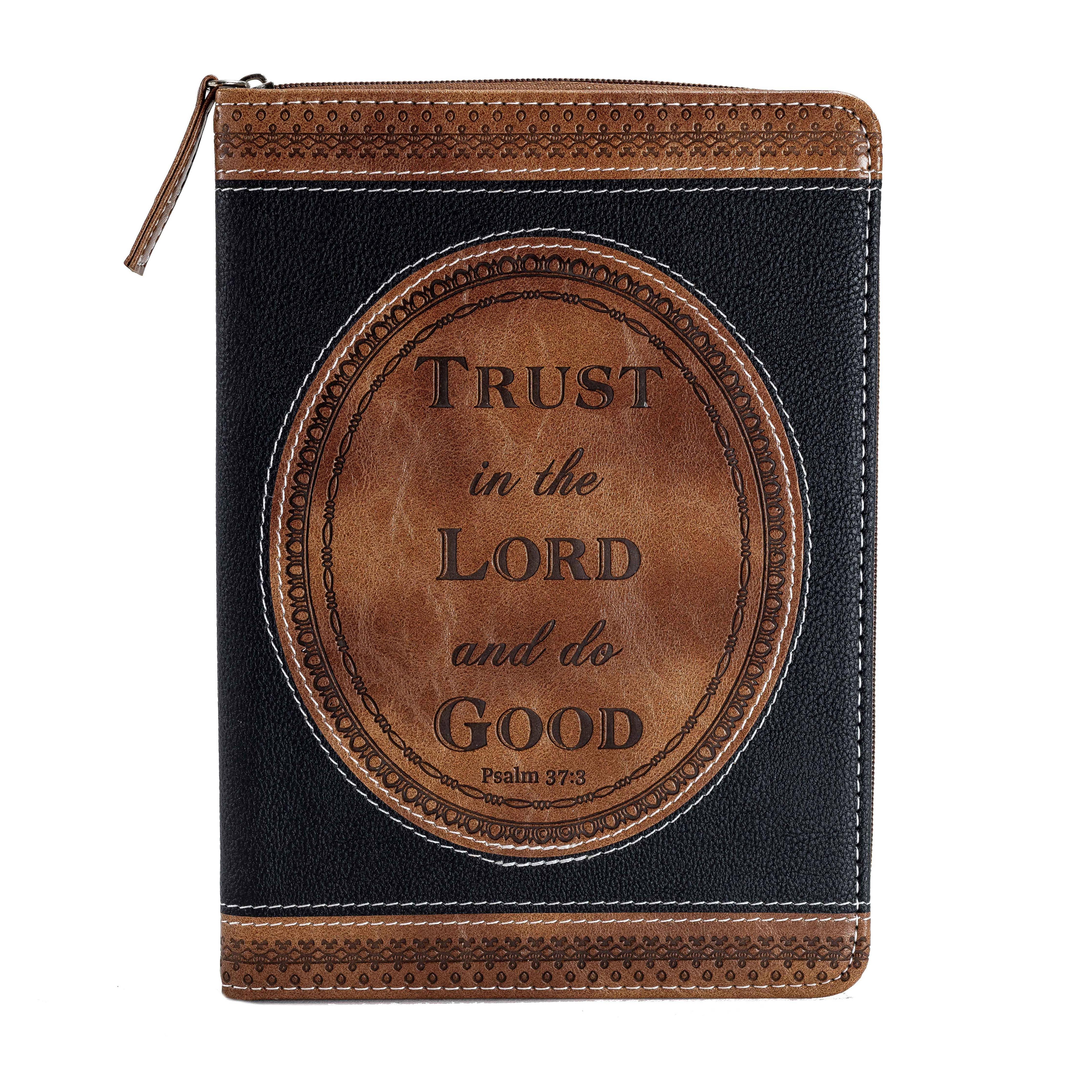 Divinity Boutique - Brown & Black Zippered Journal: Trust - Image 2