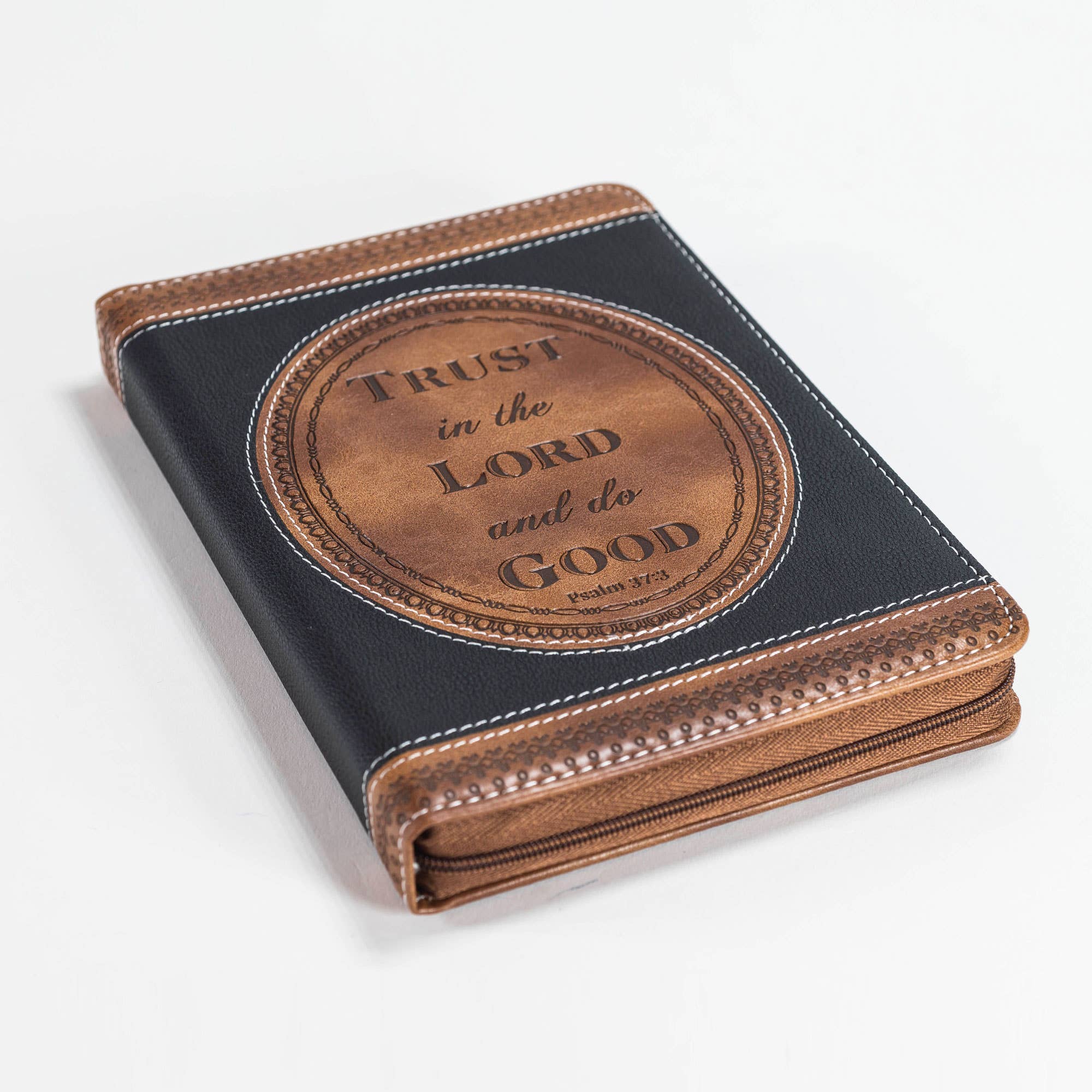 Divinity Boutique - Brown & Black Zippered Journal: Trust - Image 4