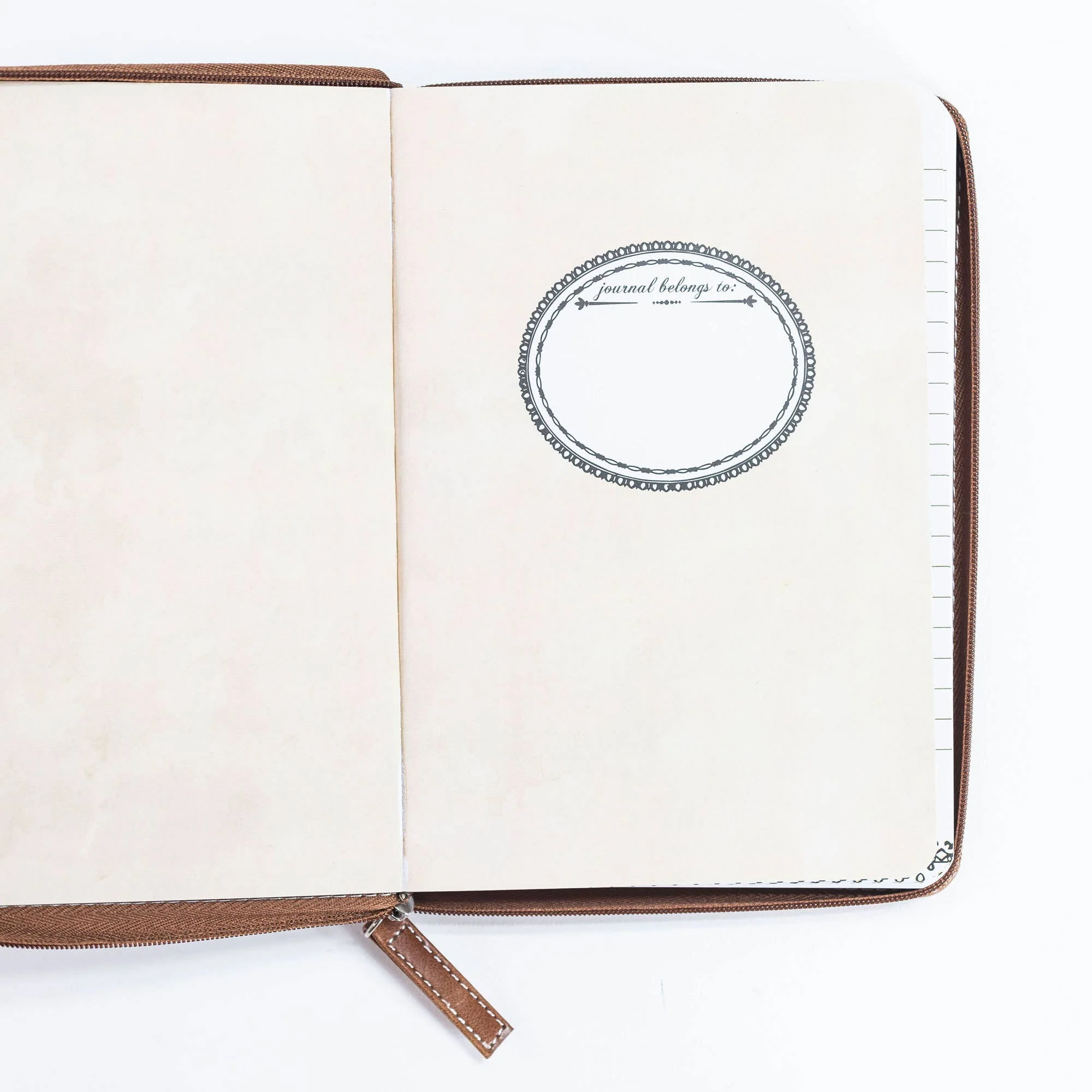 Divinity Boutique - Brown & Black Zippered Journal: Trust - Image 6