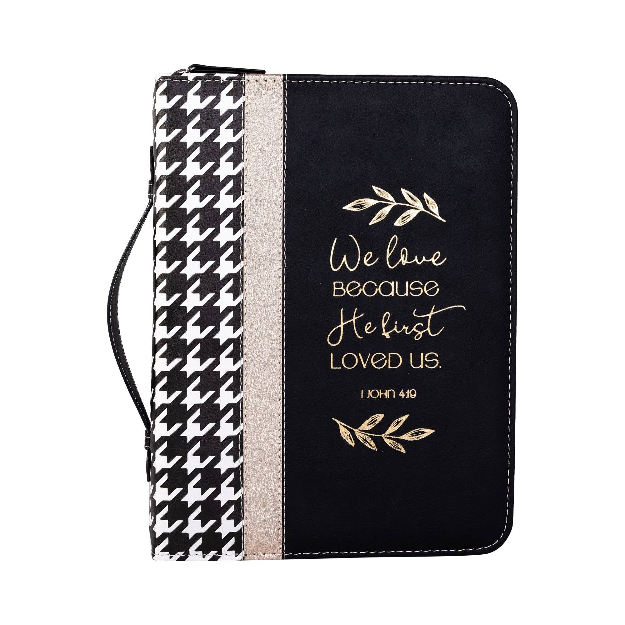Divinity Boutique - Divine Details: Bible Cover - Houndstooth w/Gold - Image 2