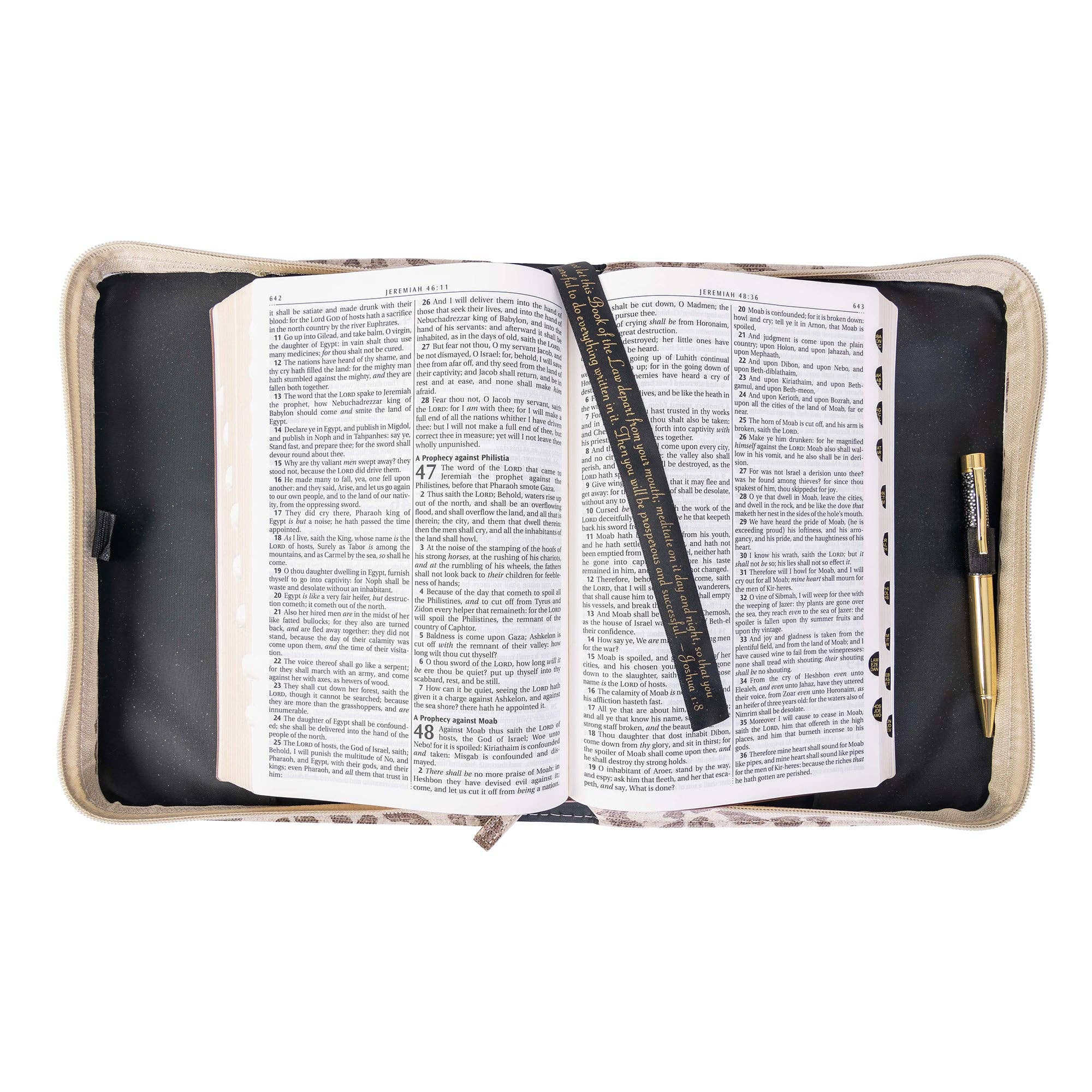 Divinity Boutique - Divine Details: Bible Cover - Leopard w/Metallic Gold - Image 3