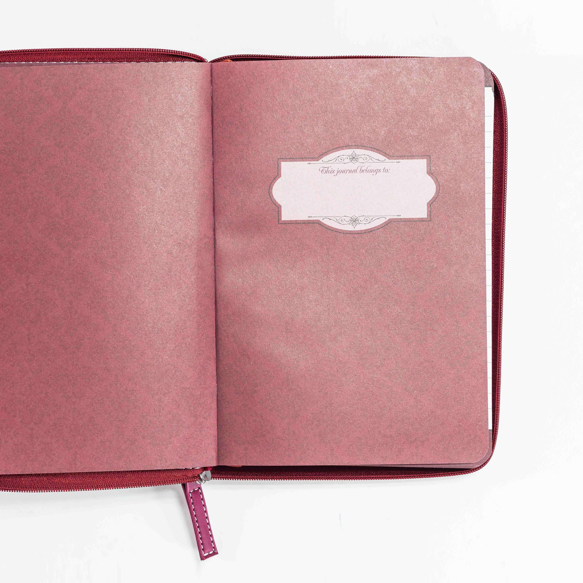 Divinity Boutique - Divine Details: Journal Black And Burgundy Romans 15: 13 - Image 3