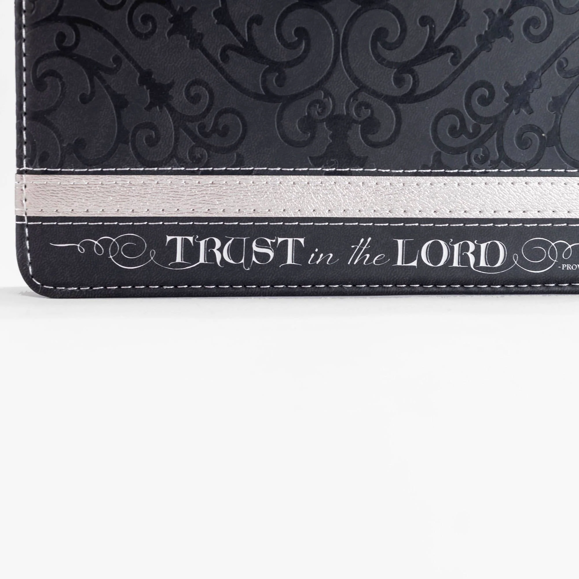 Divinity Boutique - Divine Details: Zippered Journal Black And Silver Trust - Image 5