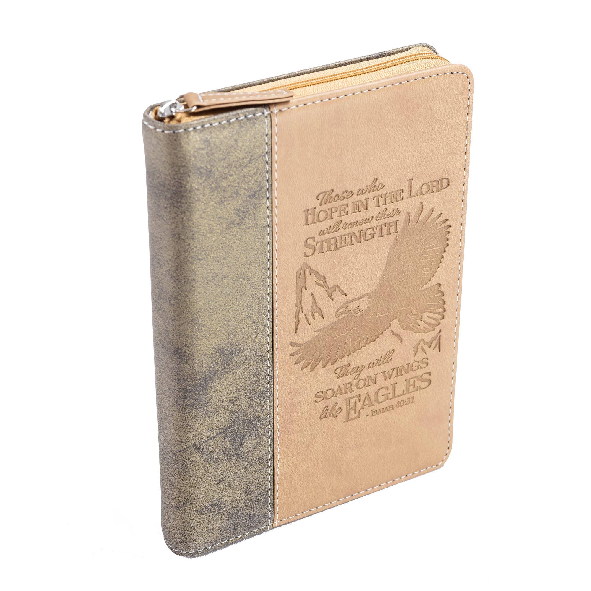 Divinity Boutique - Divine Details: Zippered Journal Brown Wings Of Eagles
