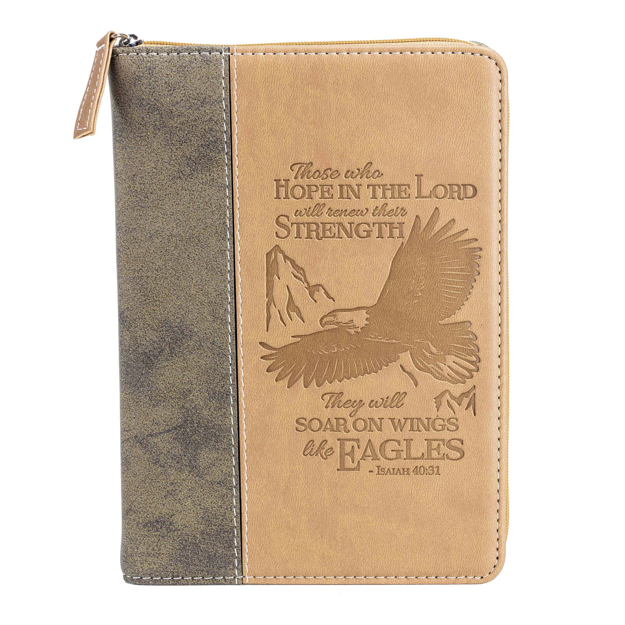 Divinity Boutique - Divine Details: Zippered Journal Brown Wings Of Eagles - Image 2