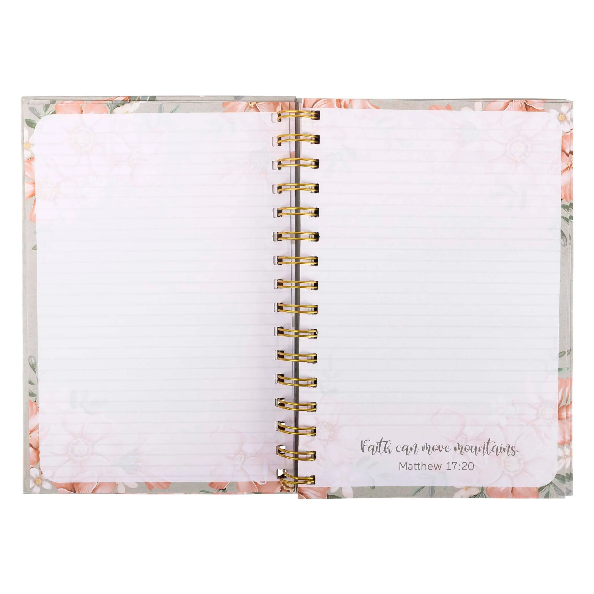 Guided Journal: Sage & Peach Flowers (John 1:16) - Image 5